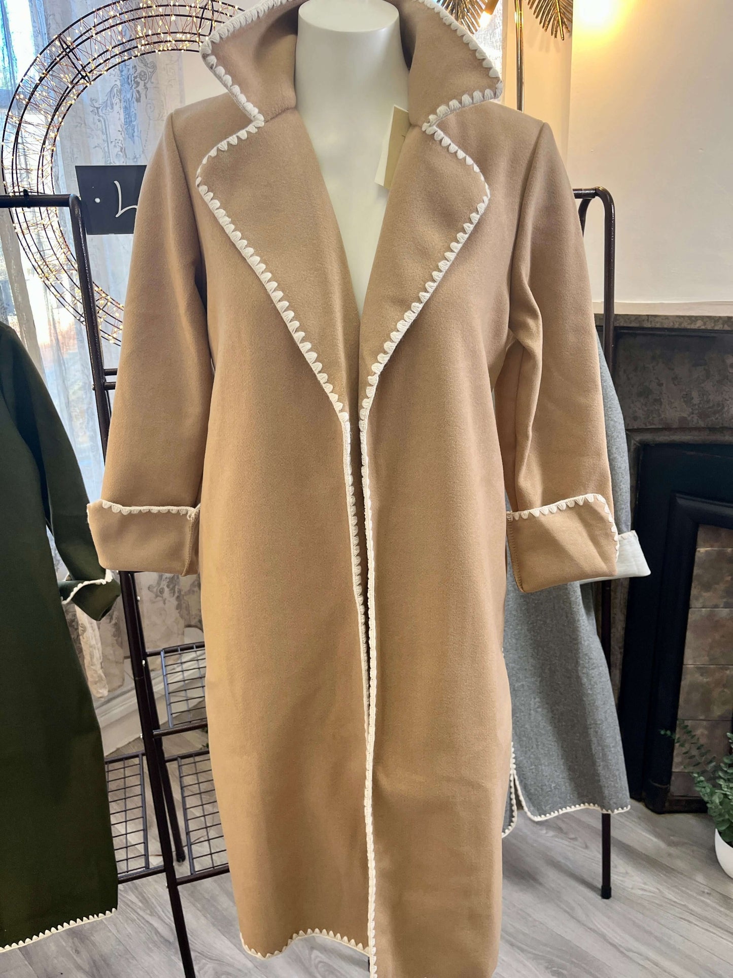 Celia Edge to Edge Contrast Stitch Jacket