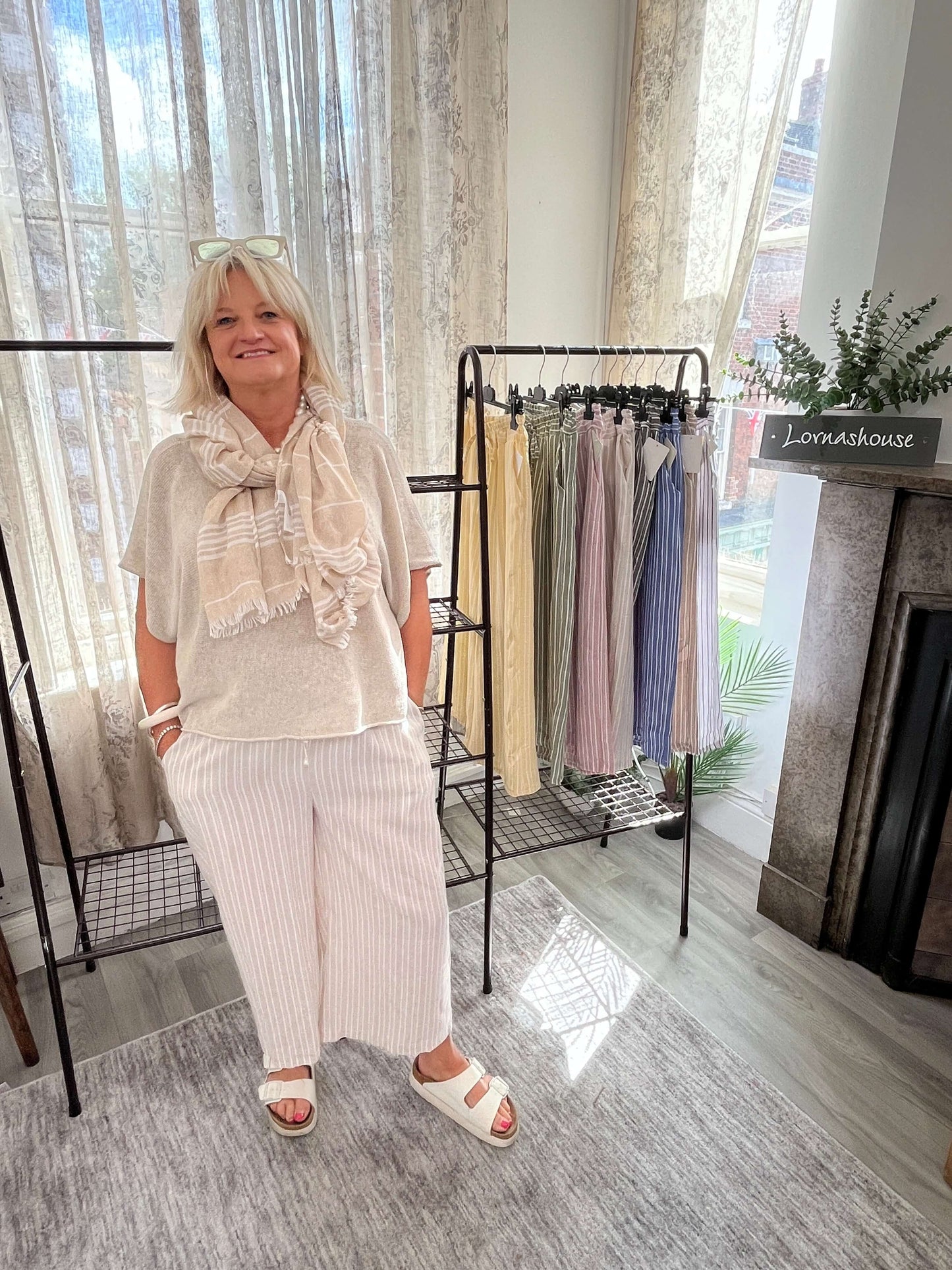 Cindy Elegant Stripey Trouser