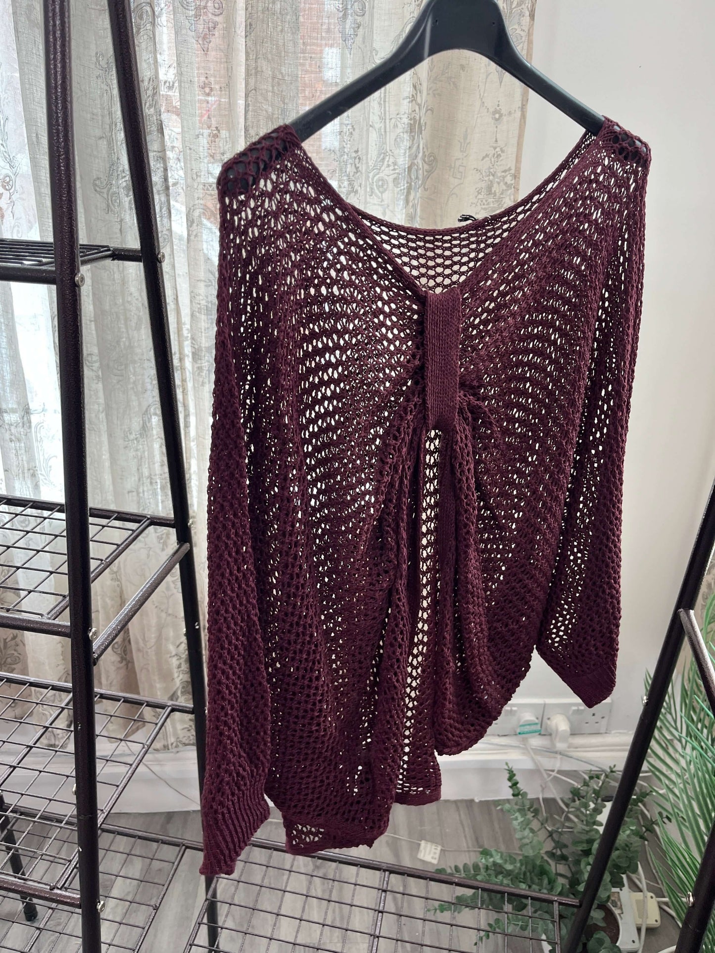 Chloe Loose Weave Drop Down Top
