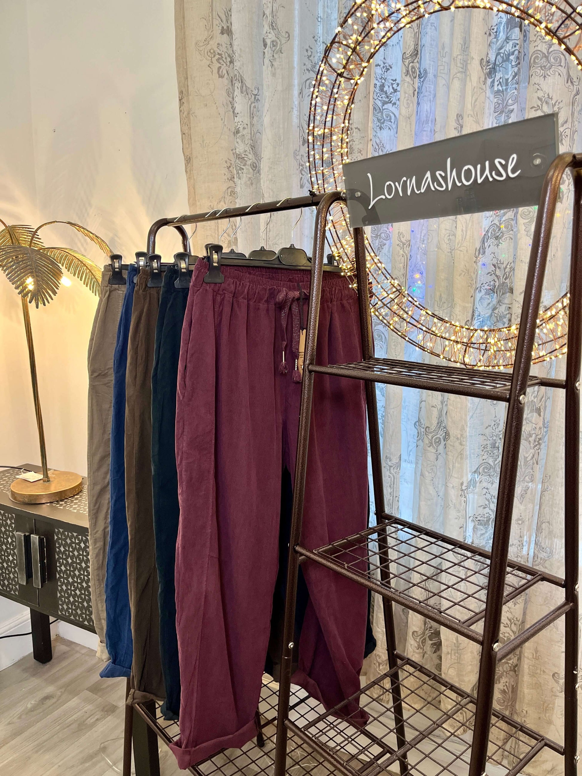 Bridget Cord Cotton Joggers