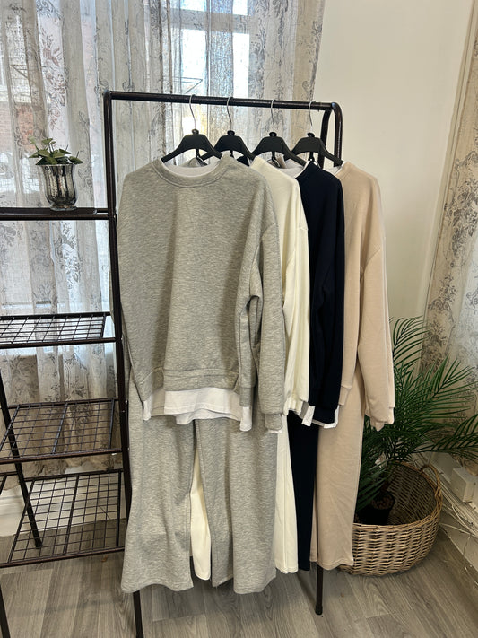 Luxuriously Soft Matching Sweatshirt & Jogger Set