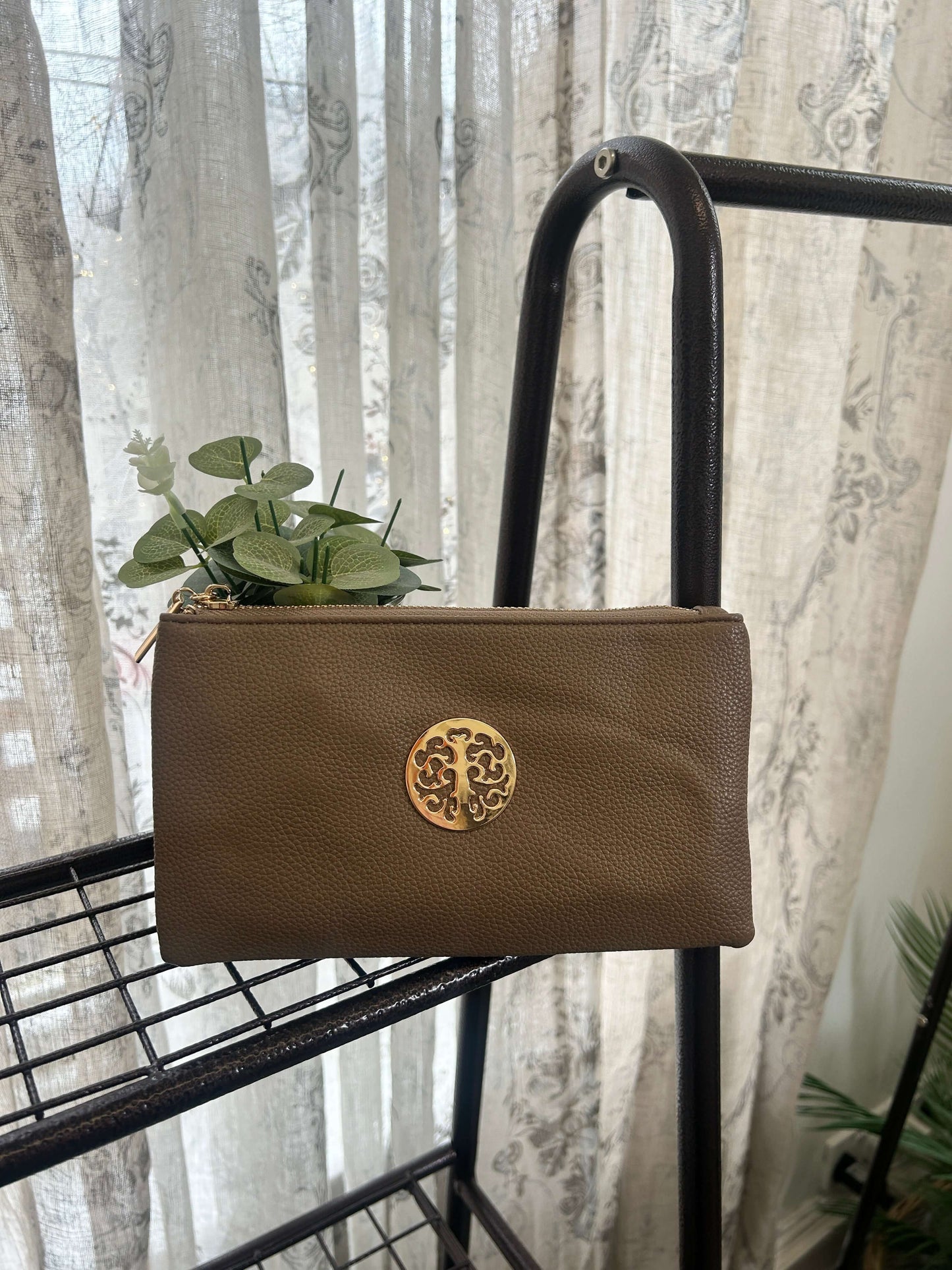 Long & Son Tree of Life Cross Body Clutch Bag