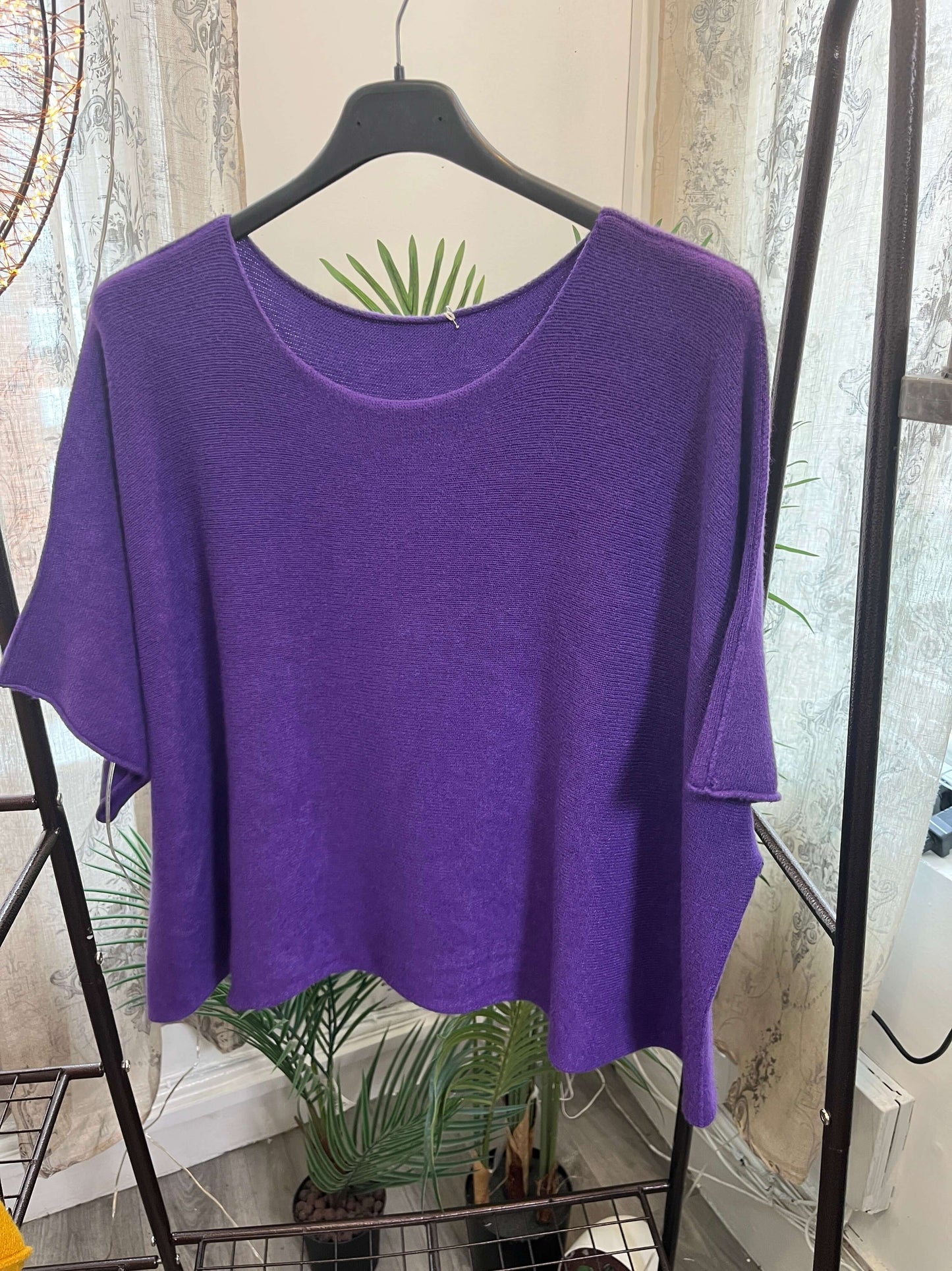 Torzi Boxy Swing Fine Knit Jumper