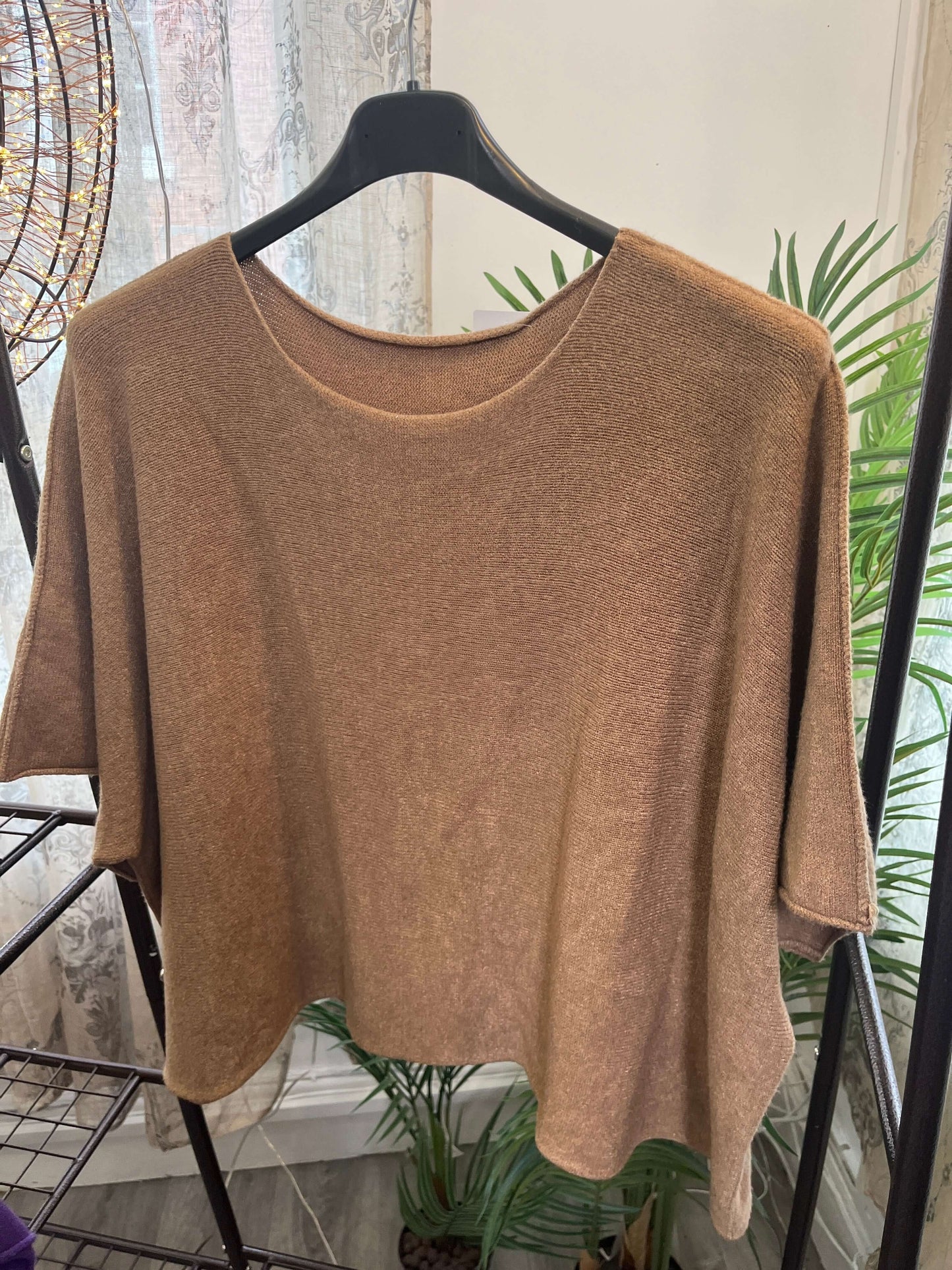 Torzi Boxy Swing Fine Knit Jumper