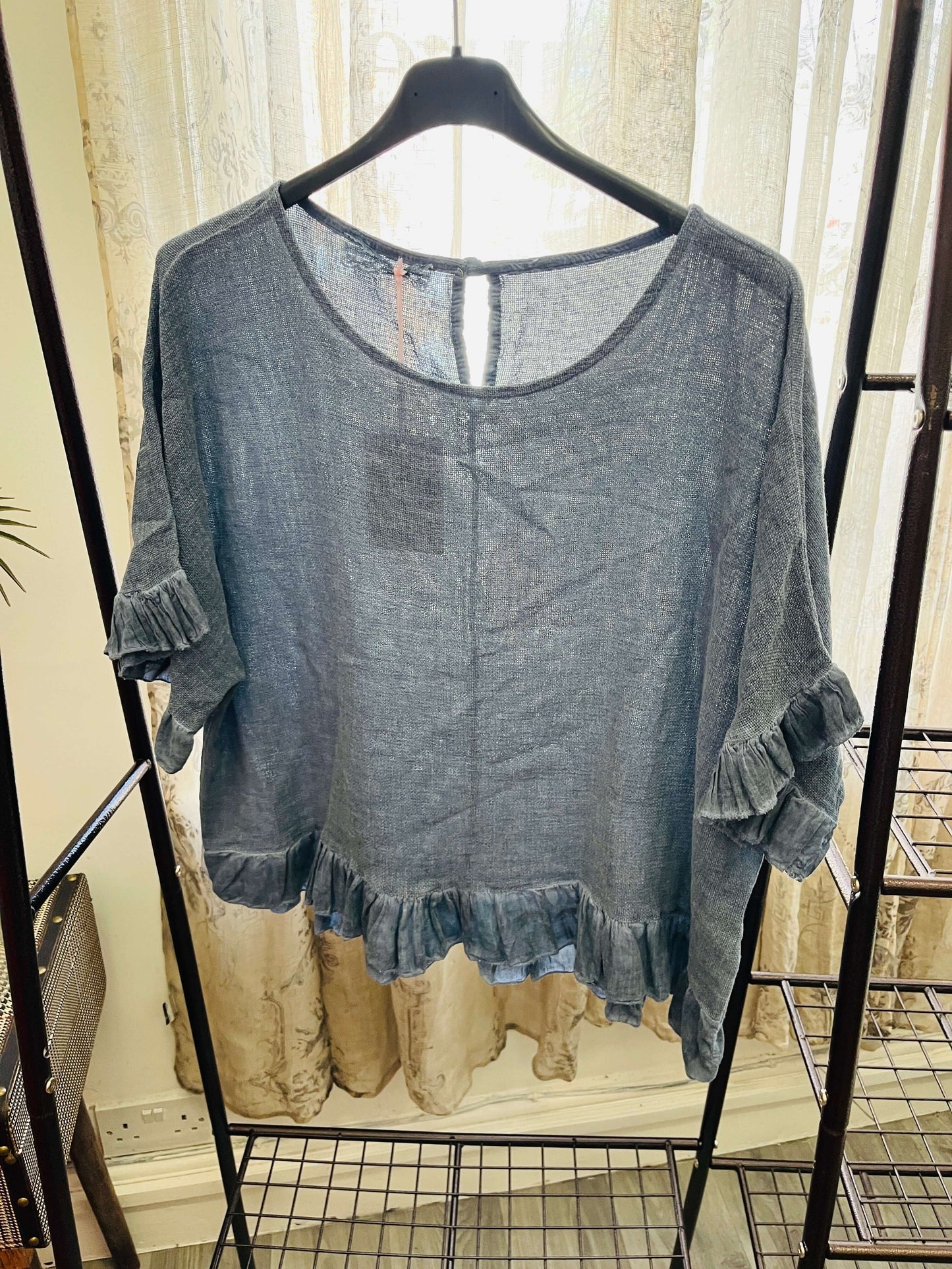 Frill Detail Top and Shorts Set