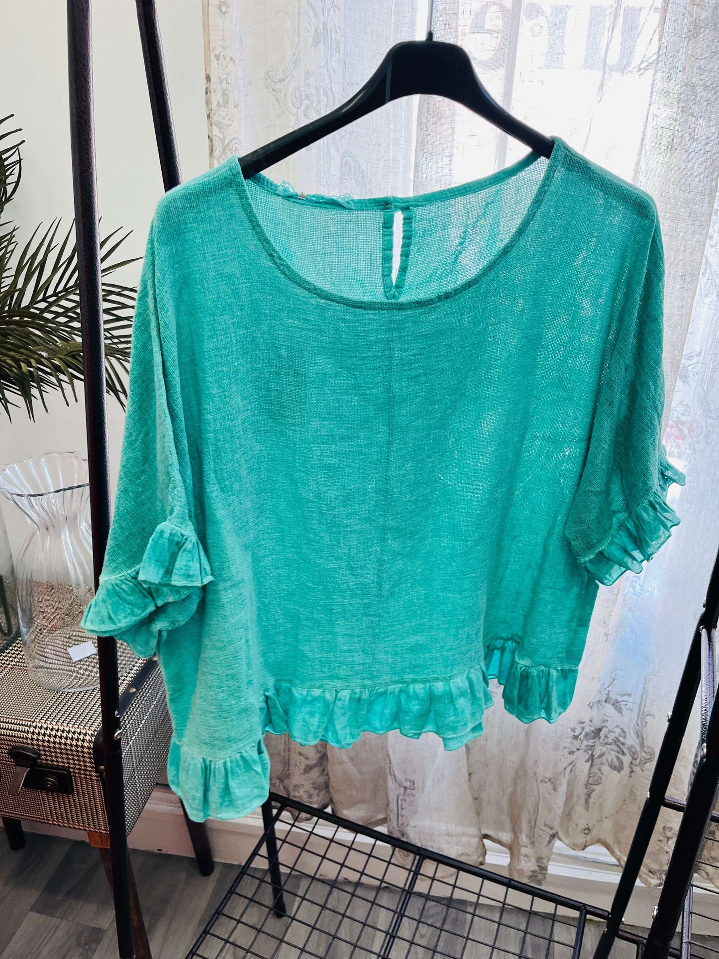 Frill Detail Top and Shorts Set