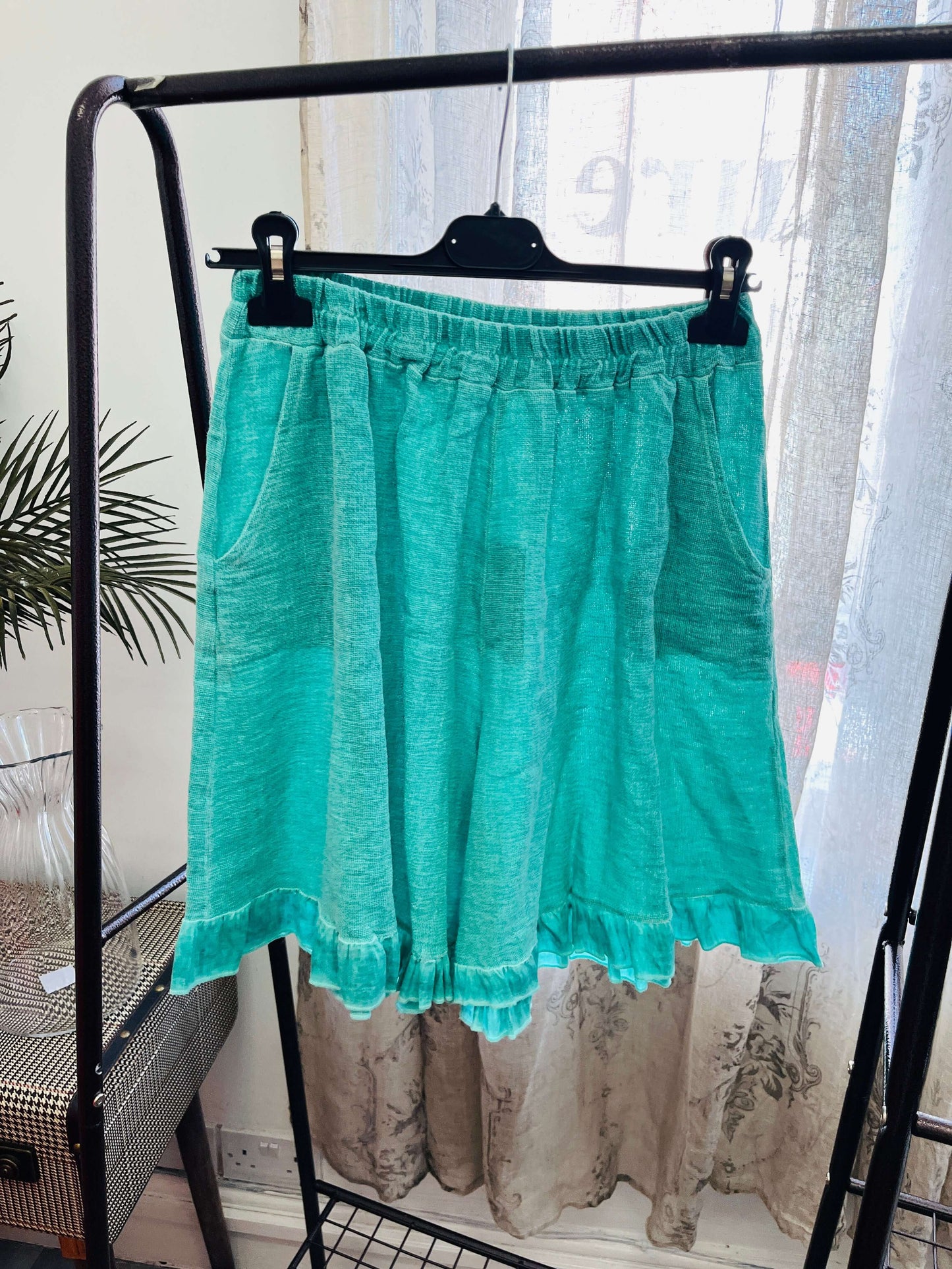 Frill Detail Top and Shorts Set