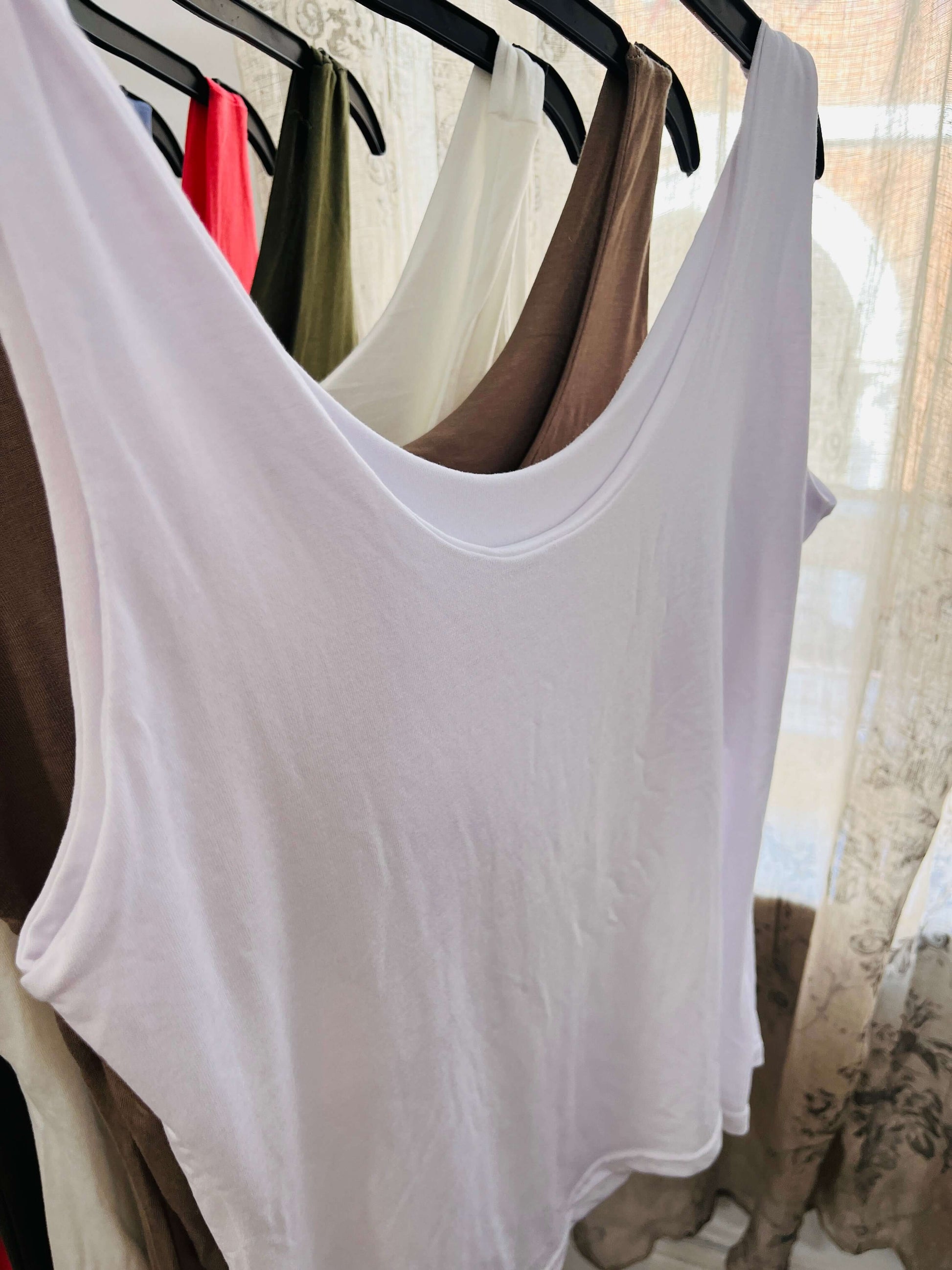 Womens Scoop Neck Vest Top
