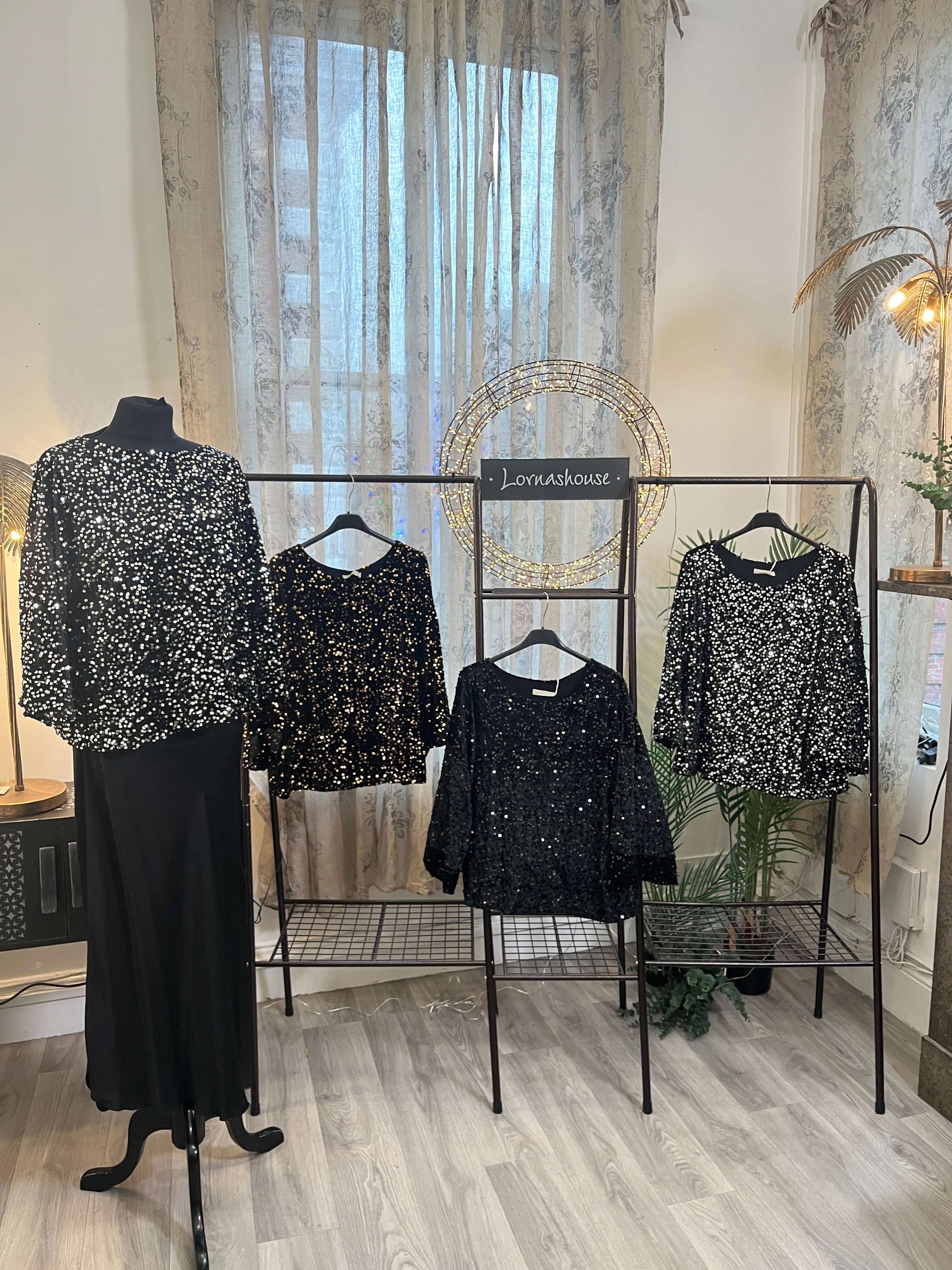 Tricia Sequin Sparkle Blouse