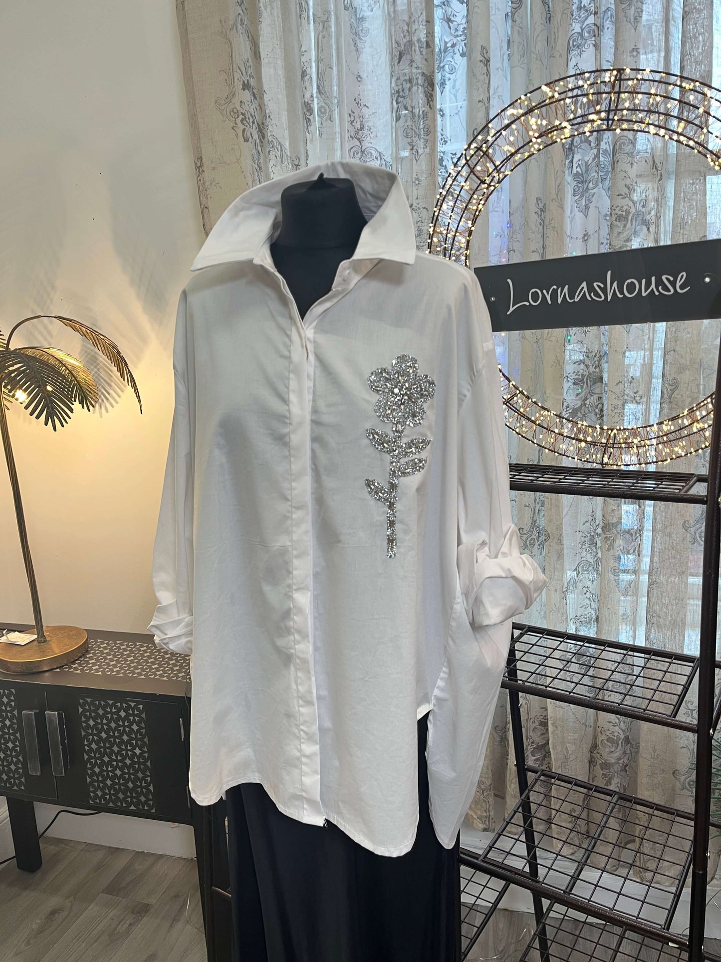 Zeta Oto Diamonte Daisy Shirt