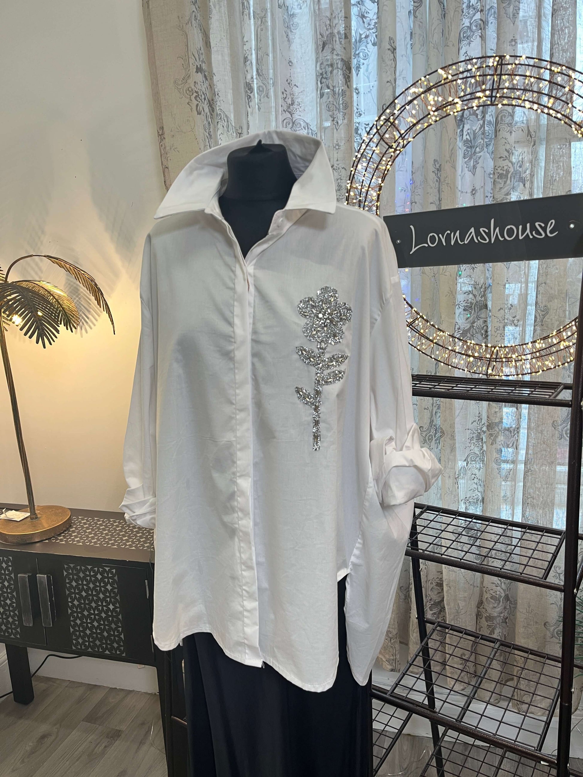 Zeta Oto Diamonte Daisy Shirt