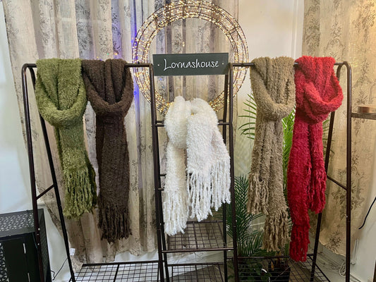 Furry Tassel Scarf
