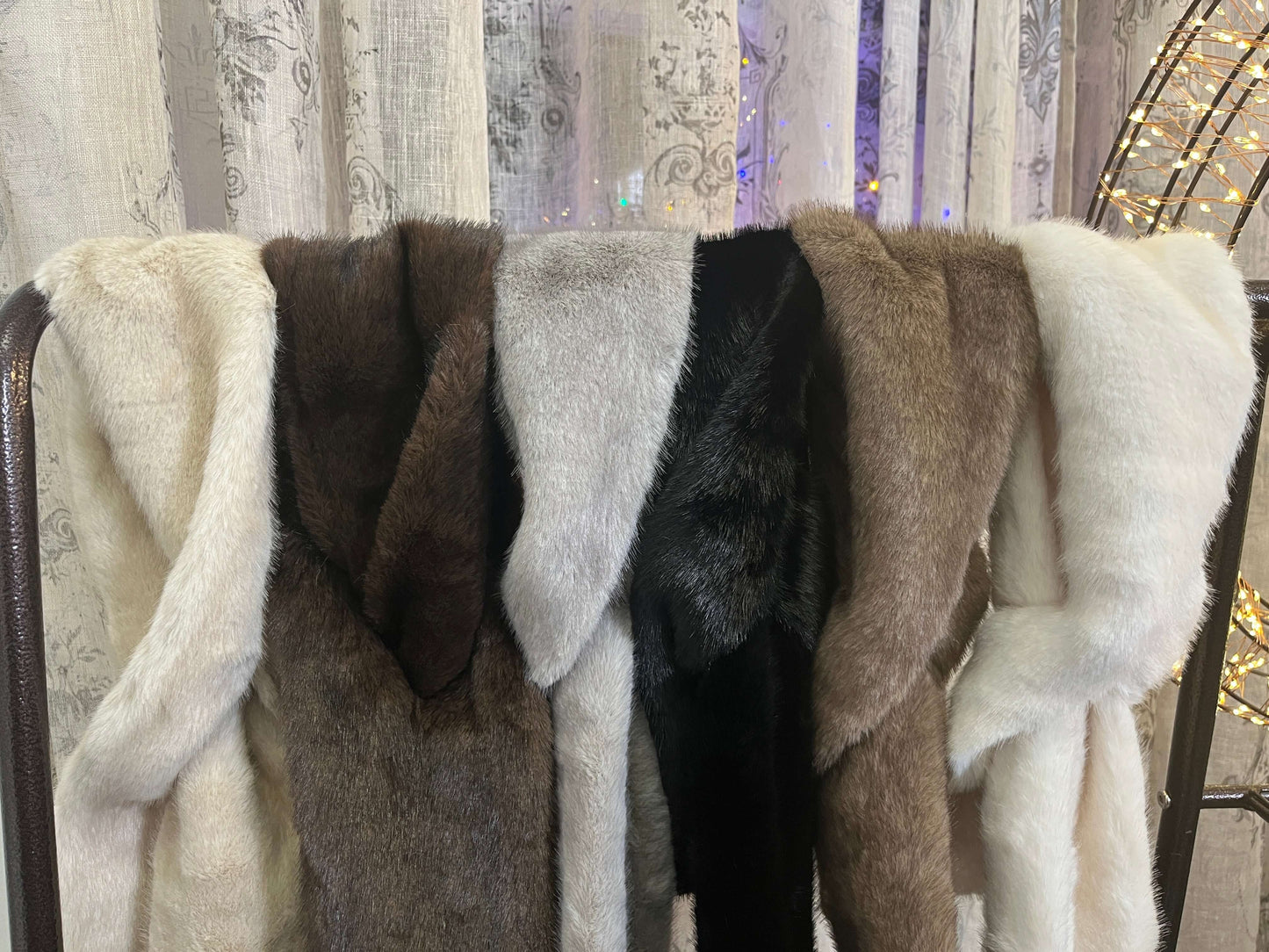 Faux Fur Collar Stole Scarf
