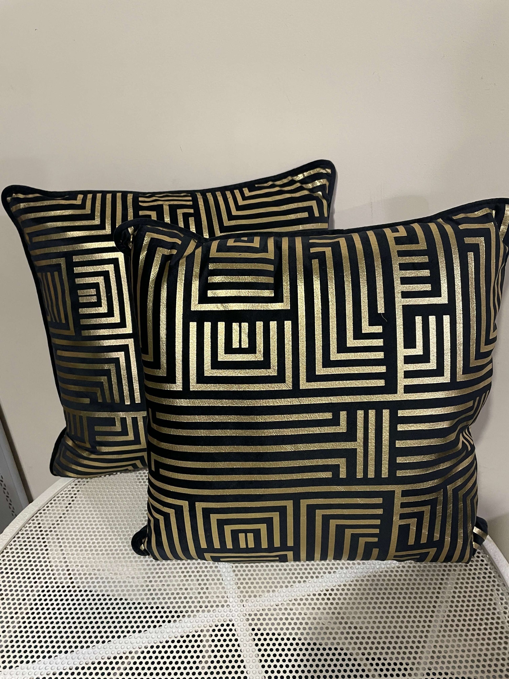 Sofa Cushion - Gold Lines