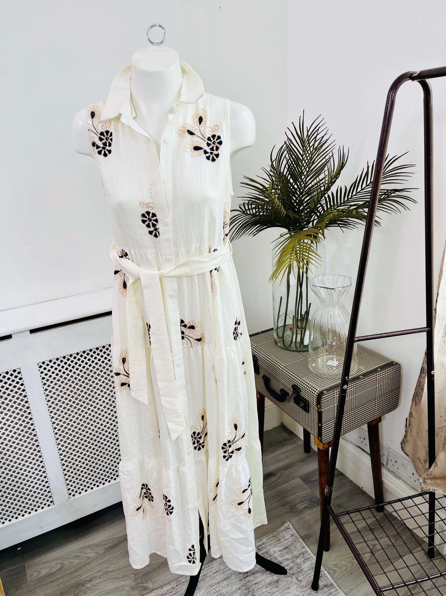 Floral Embroidered Maxi Dress