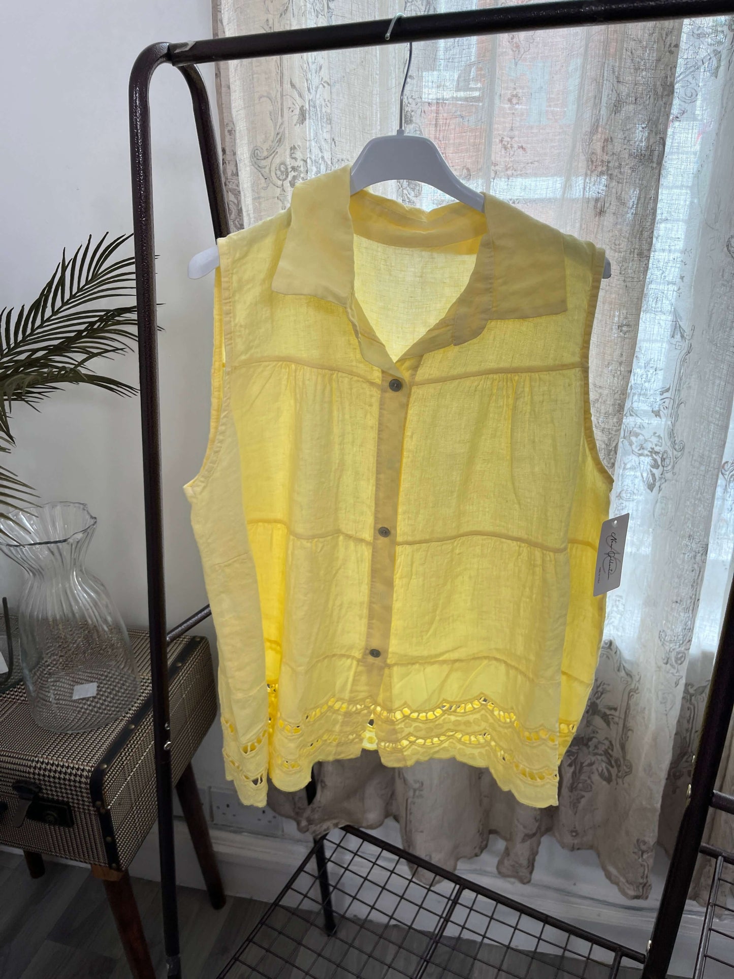 Gracie Broderie Anglaise Shirt Vest