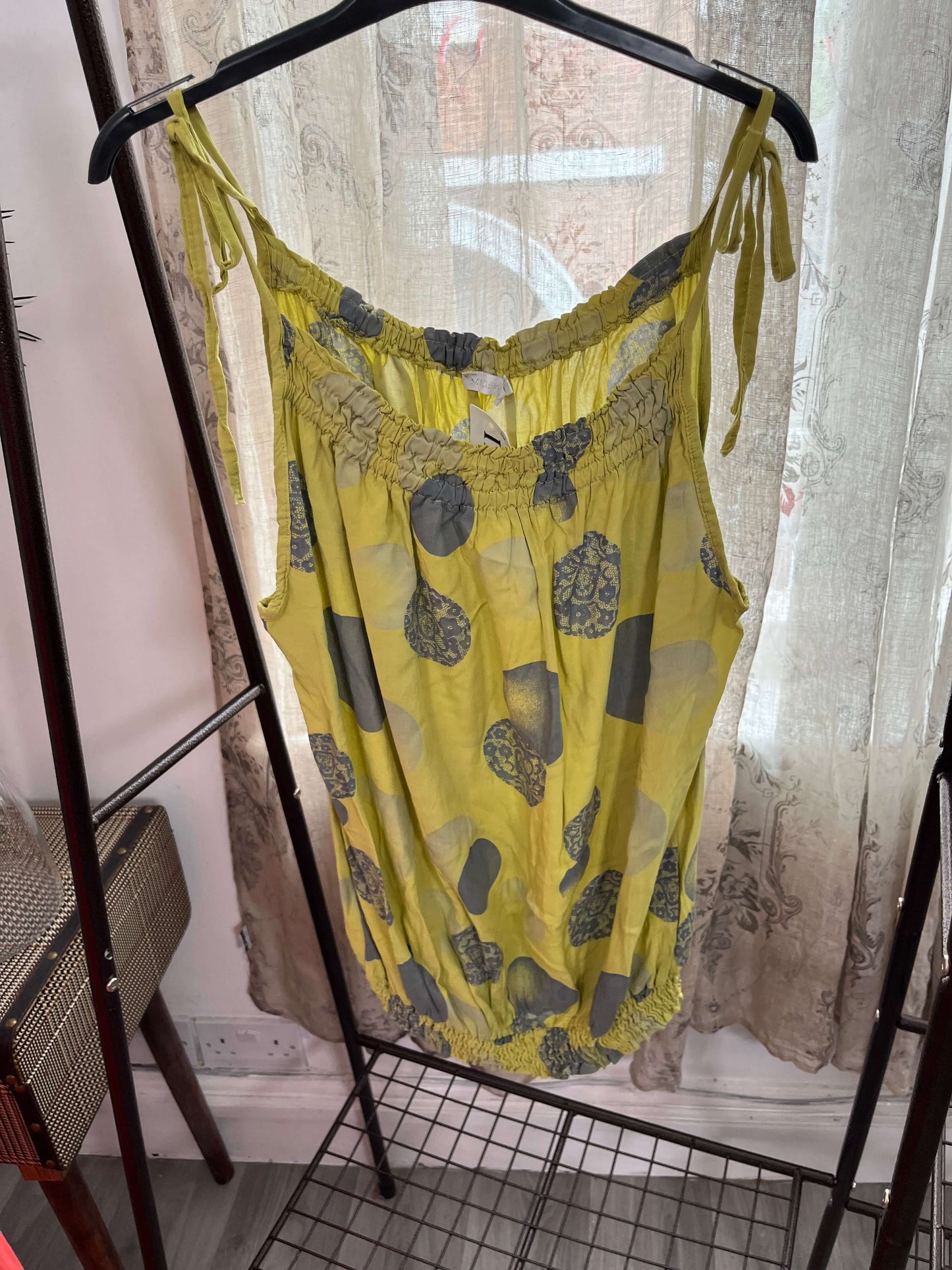 Jemima Spotty Tie Strap Vest Top