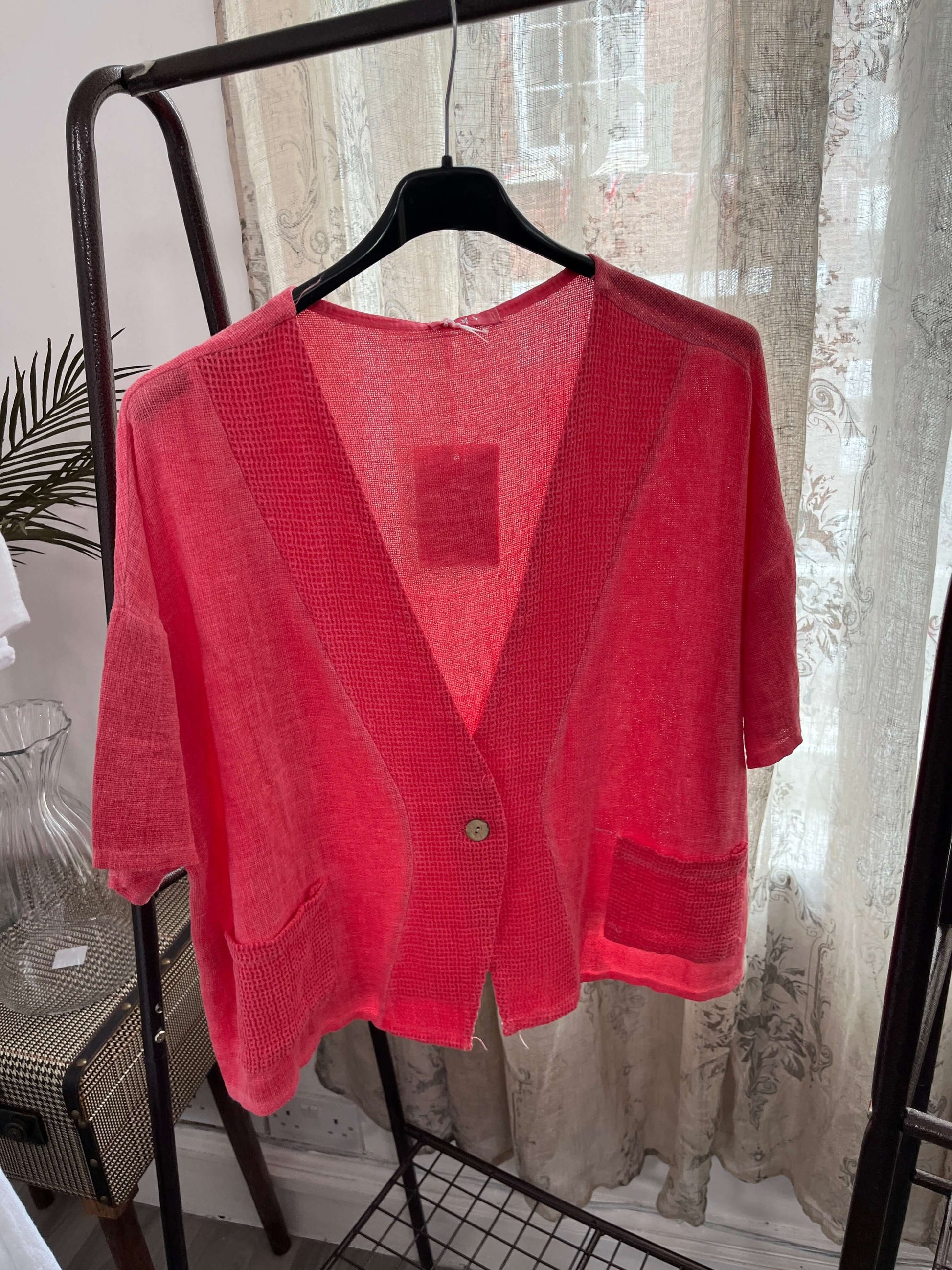 Nina Ladies Linen Blend Jacket