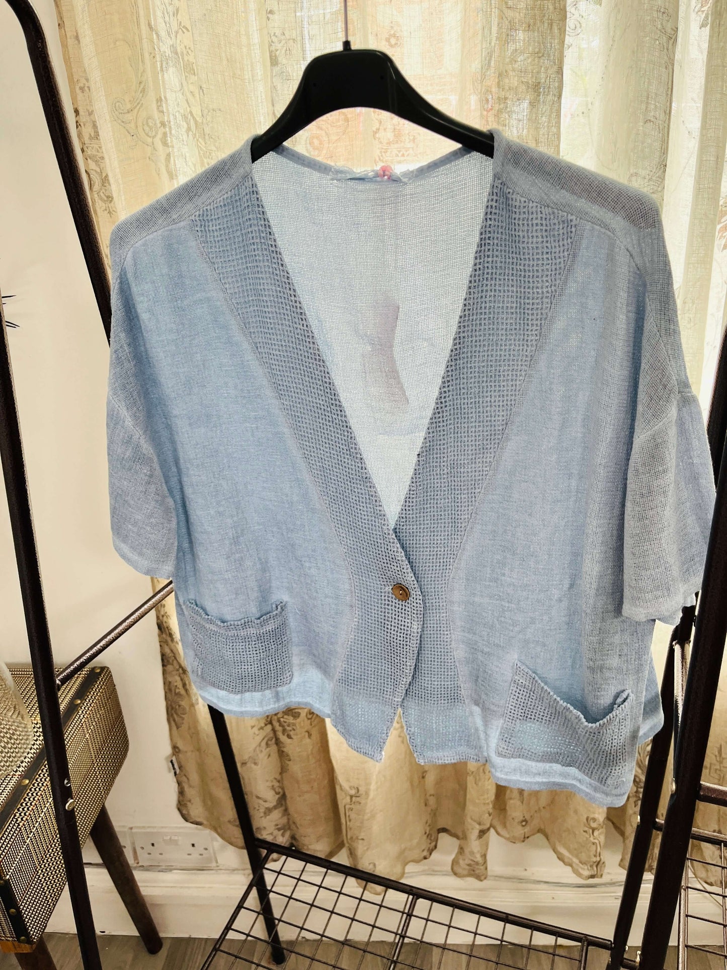 Nina Ladies Linen Blend Jacket