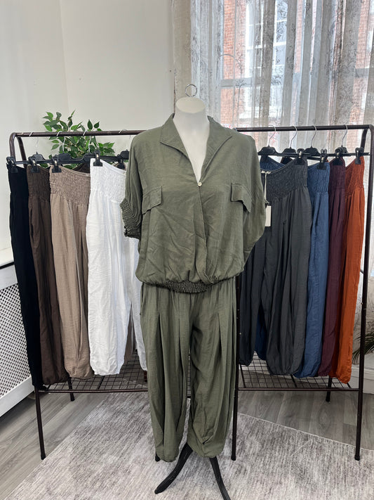 Layla Bubble Hem Harem Trousers