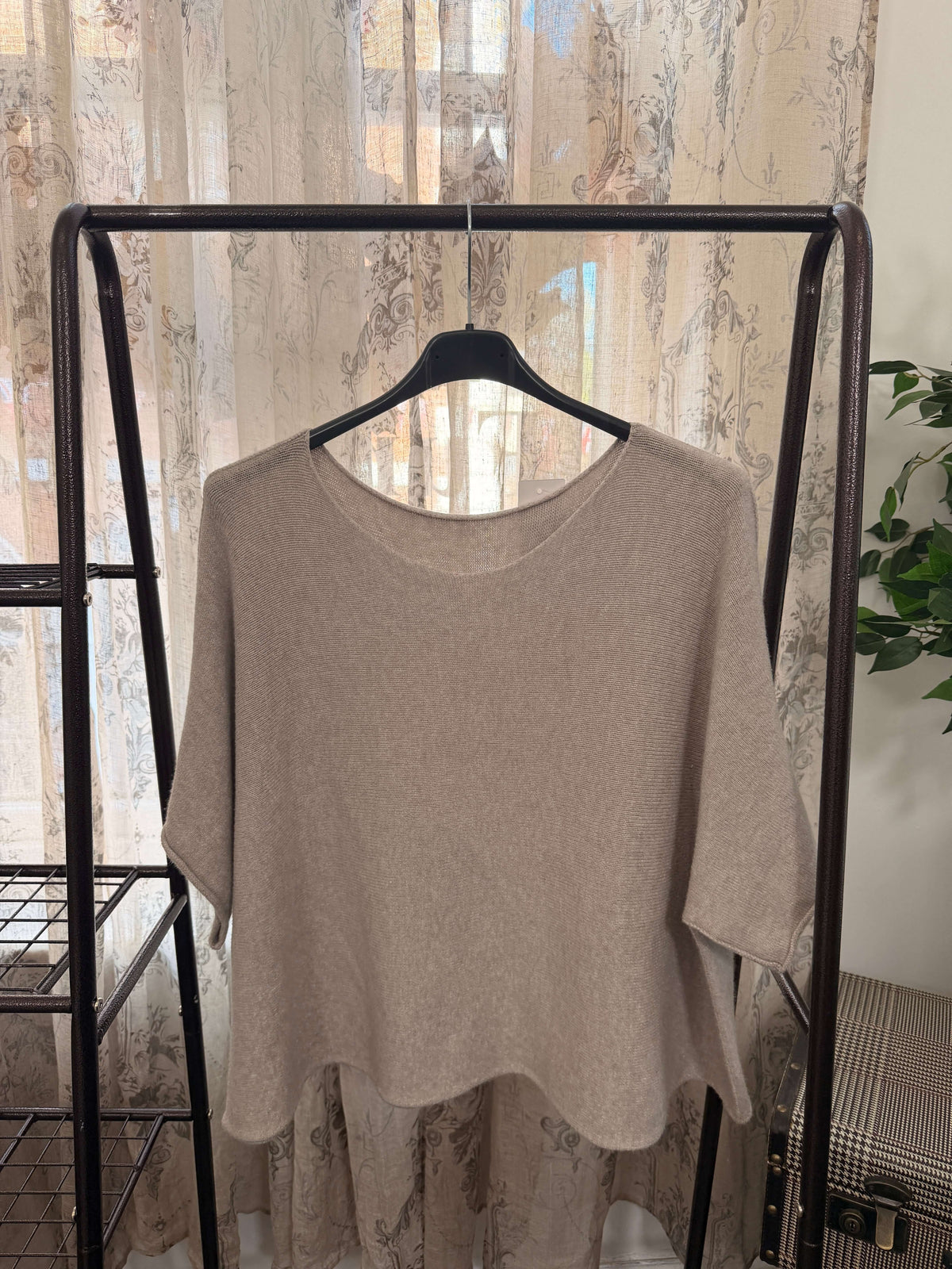 Torzi Boxy Swing Fine Knit Jumper