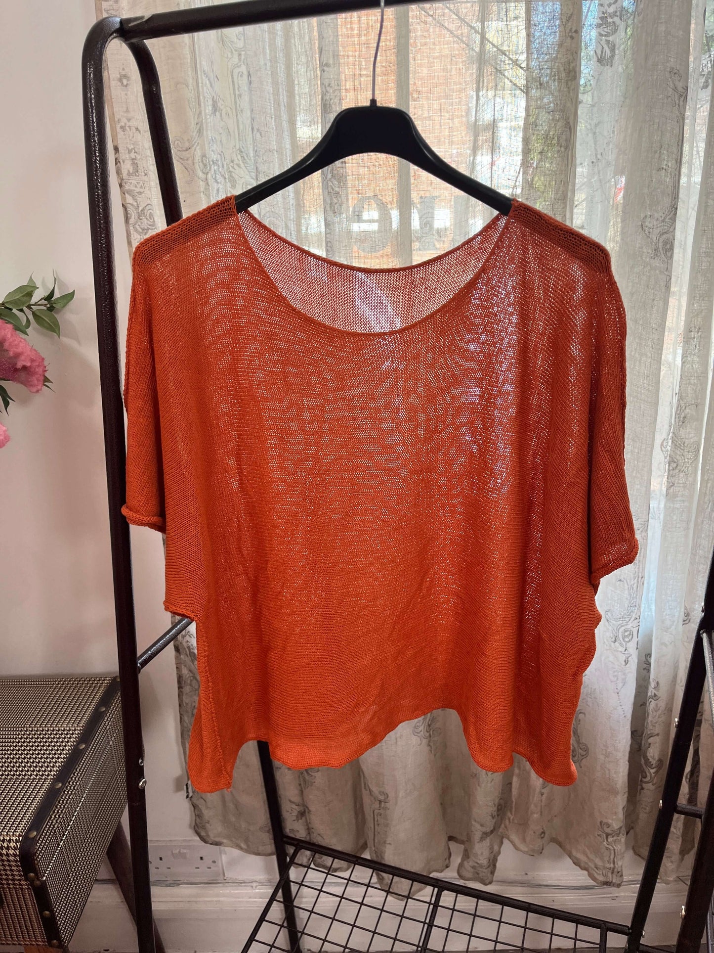 Torzi-Jane Boxy Swing Woven Knit Jumper