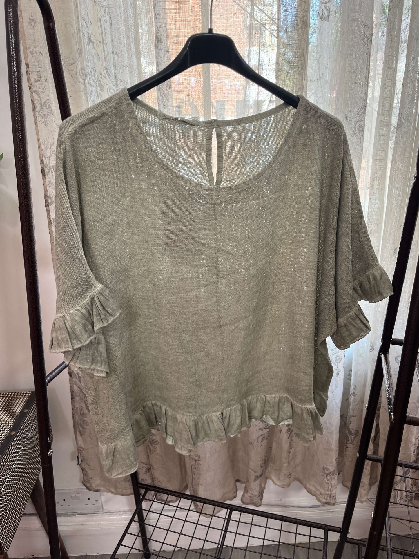 Nia Frill Detail Top and Shorts Set (items sold separately)
