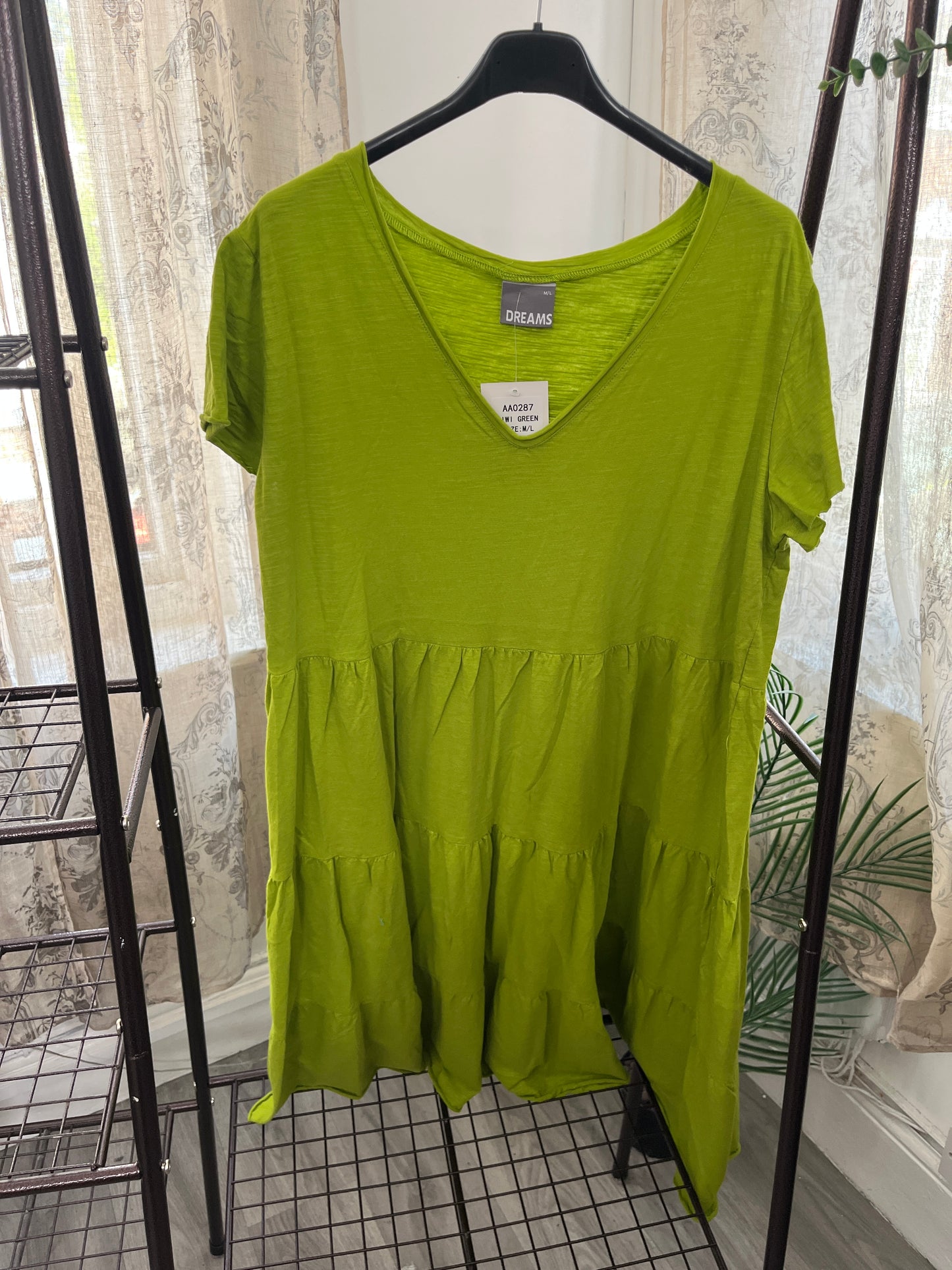 Jane Eliz - Tiered Knee Length Sundress