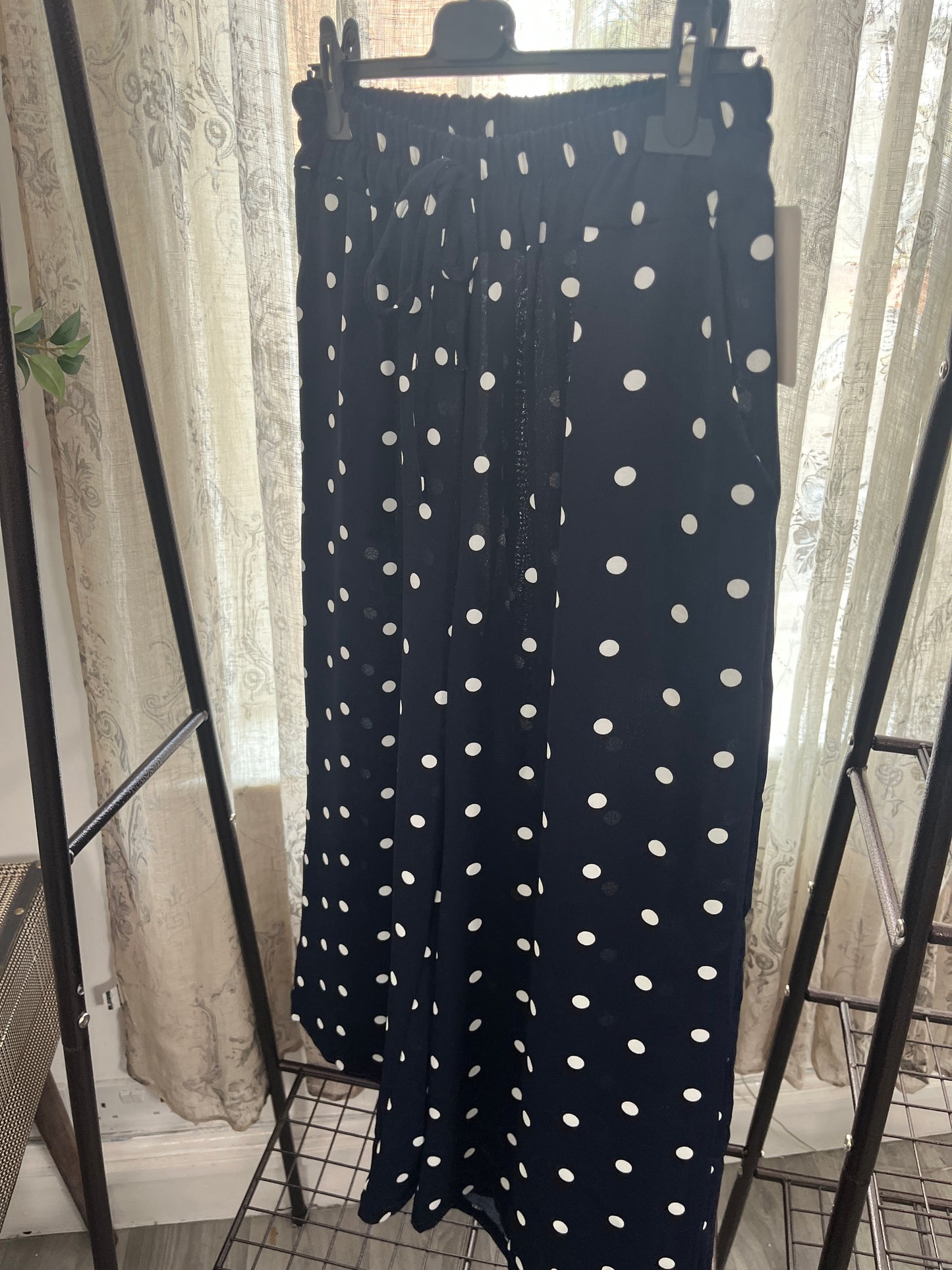 Polka Dot Elegant 3/4 Length Trouser