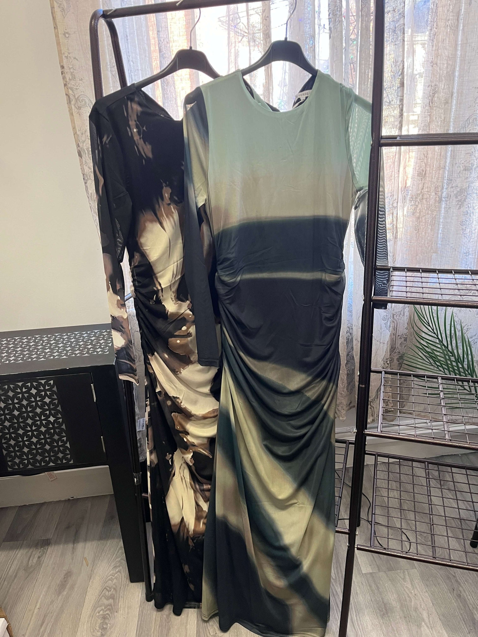 Llinos Mesh Abstract Dress