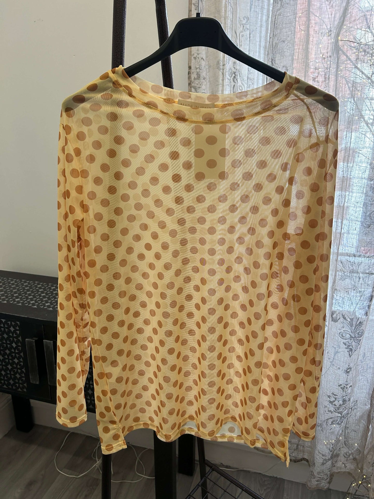 Orla Mesh Layering Top - Spotty