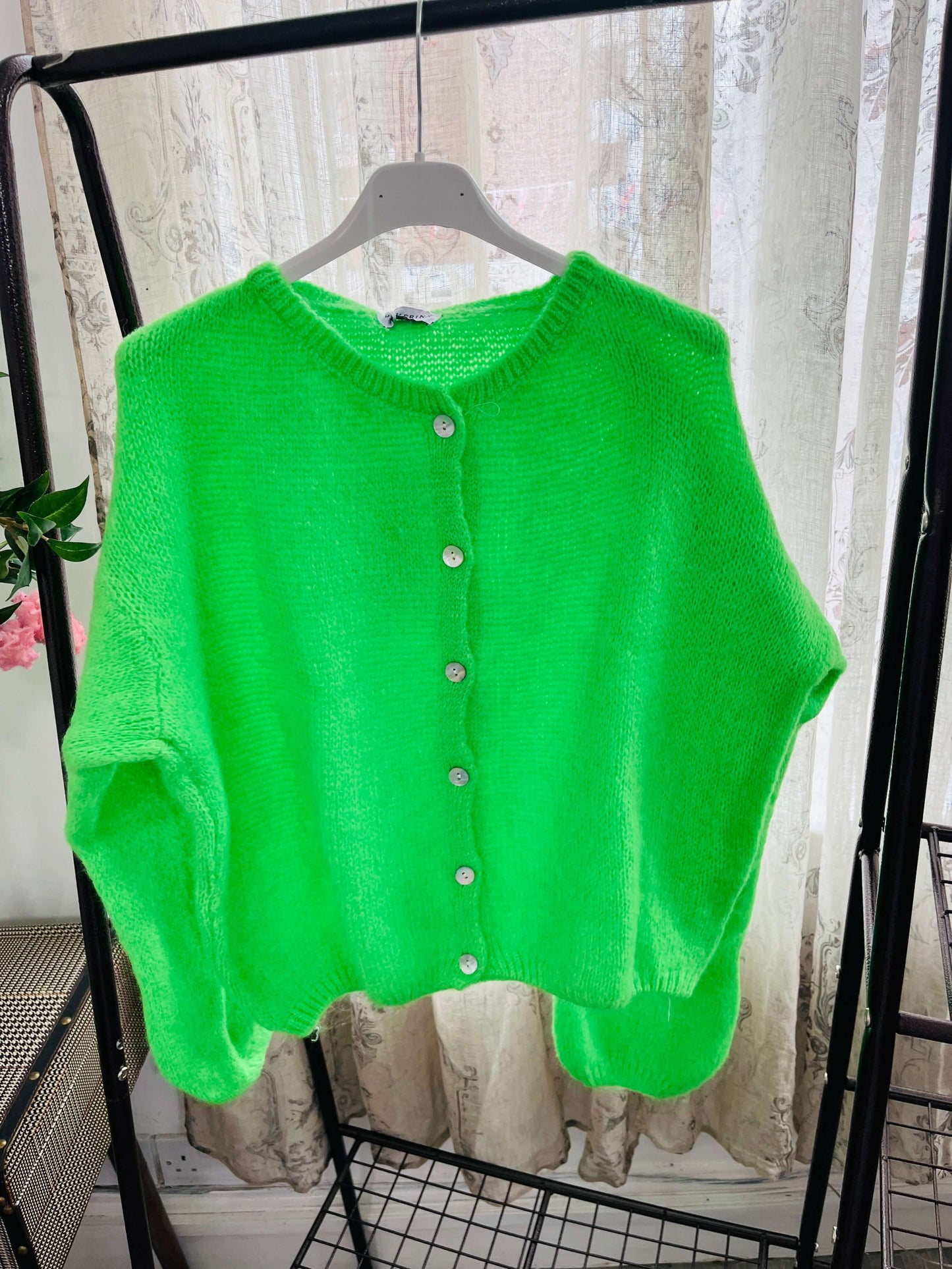 Trudi Long Sleeve Mohair Cardigan
