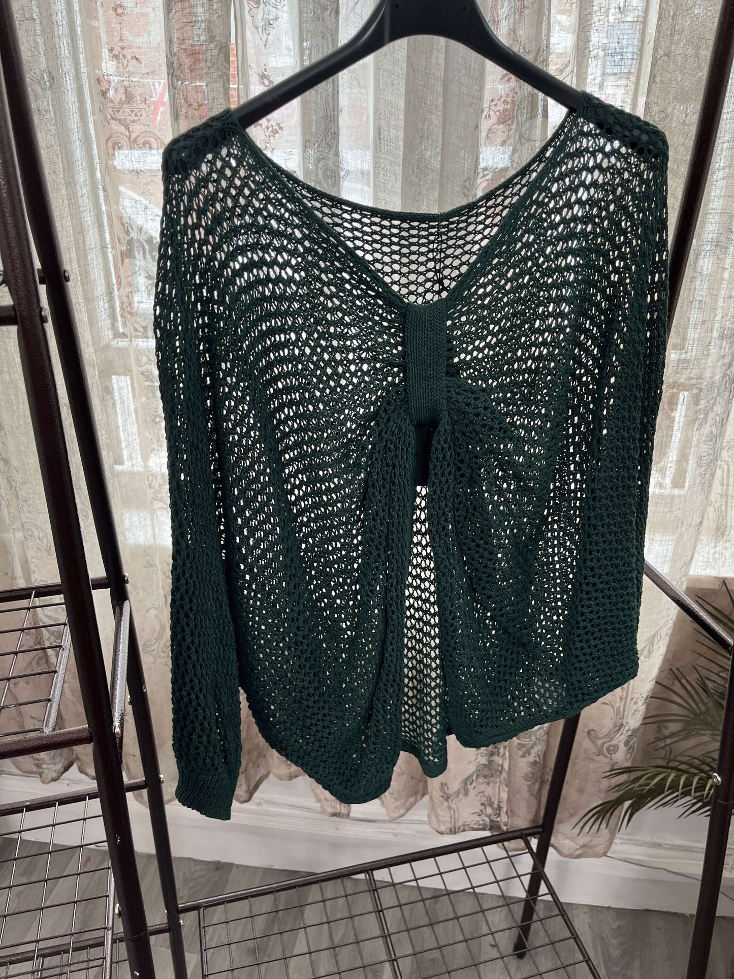 Chloe Loose Weave Drop Down Top