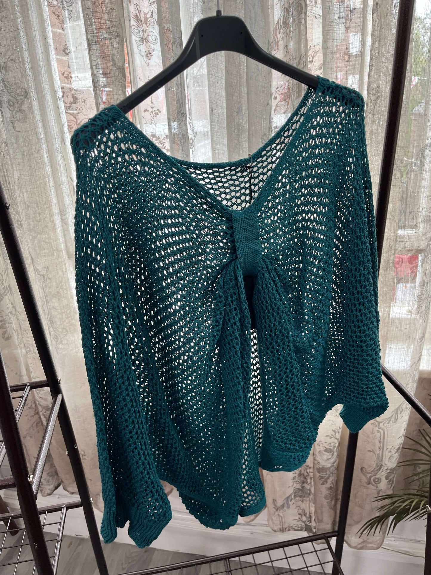Chloe Loose Weave Drop Down Top