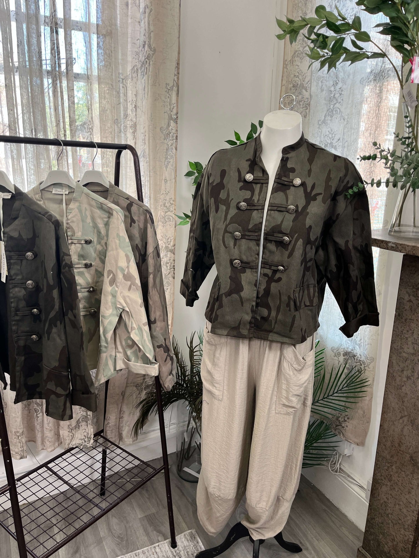 Ladies Casual Camo Jacket