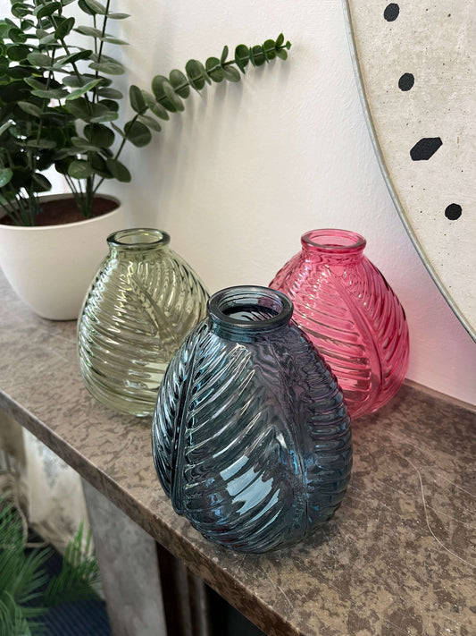 Bright Glass Ball Bud Vase