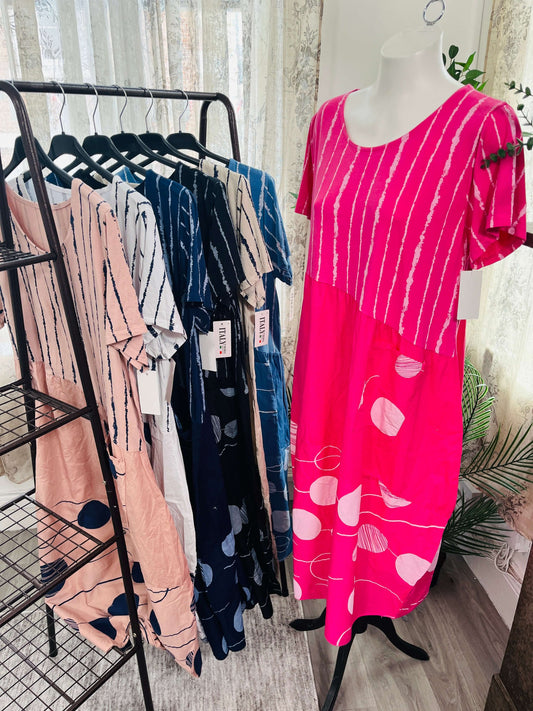 Dotty Stripe Sundress