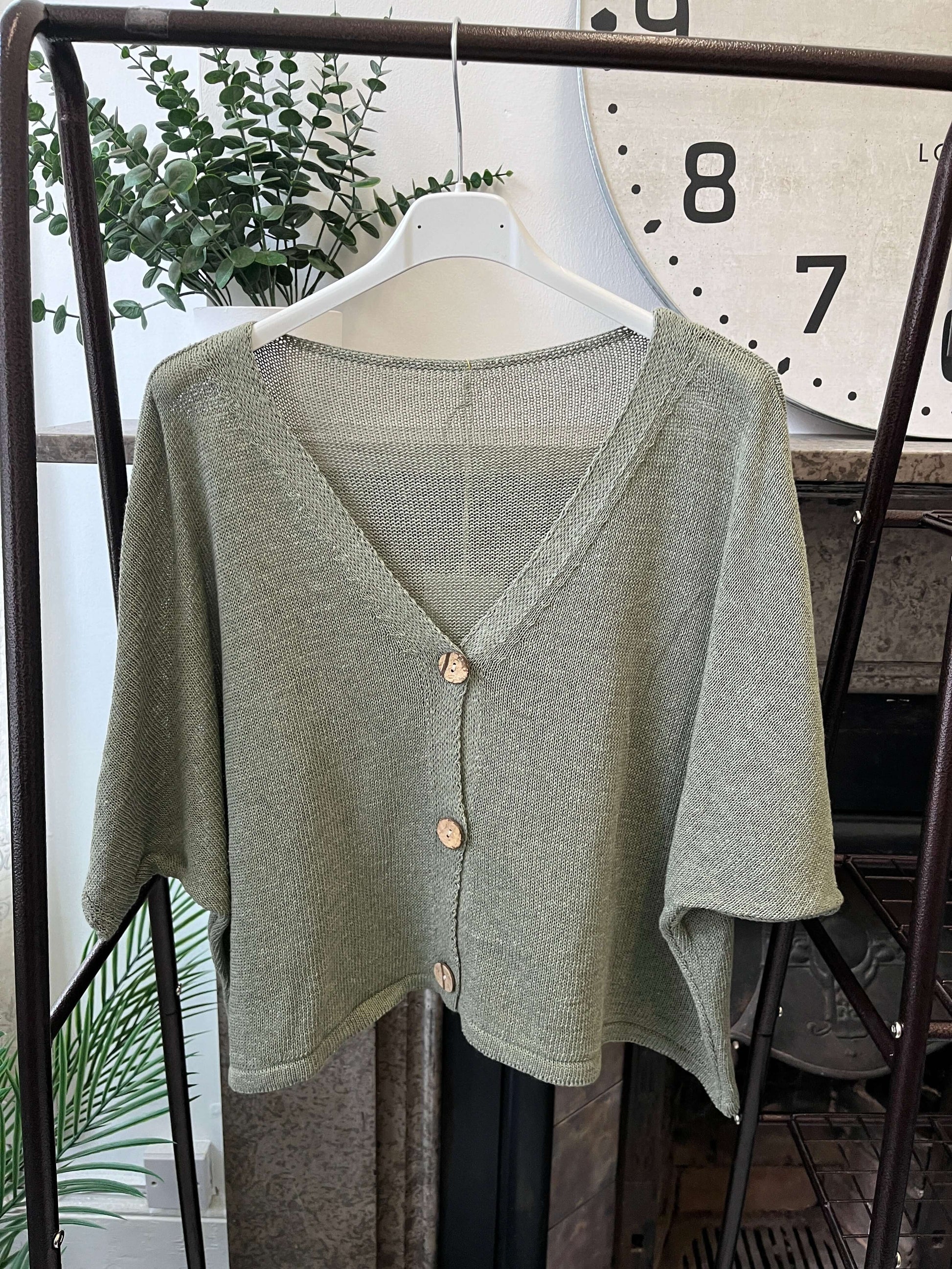 Aimee Cute Button Layering Cardi