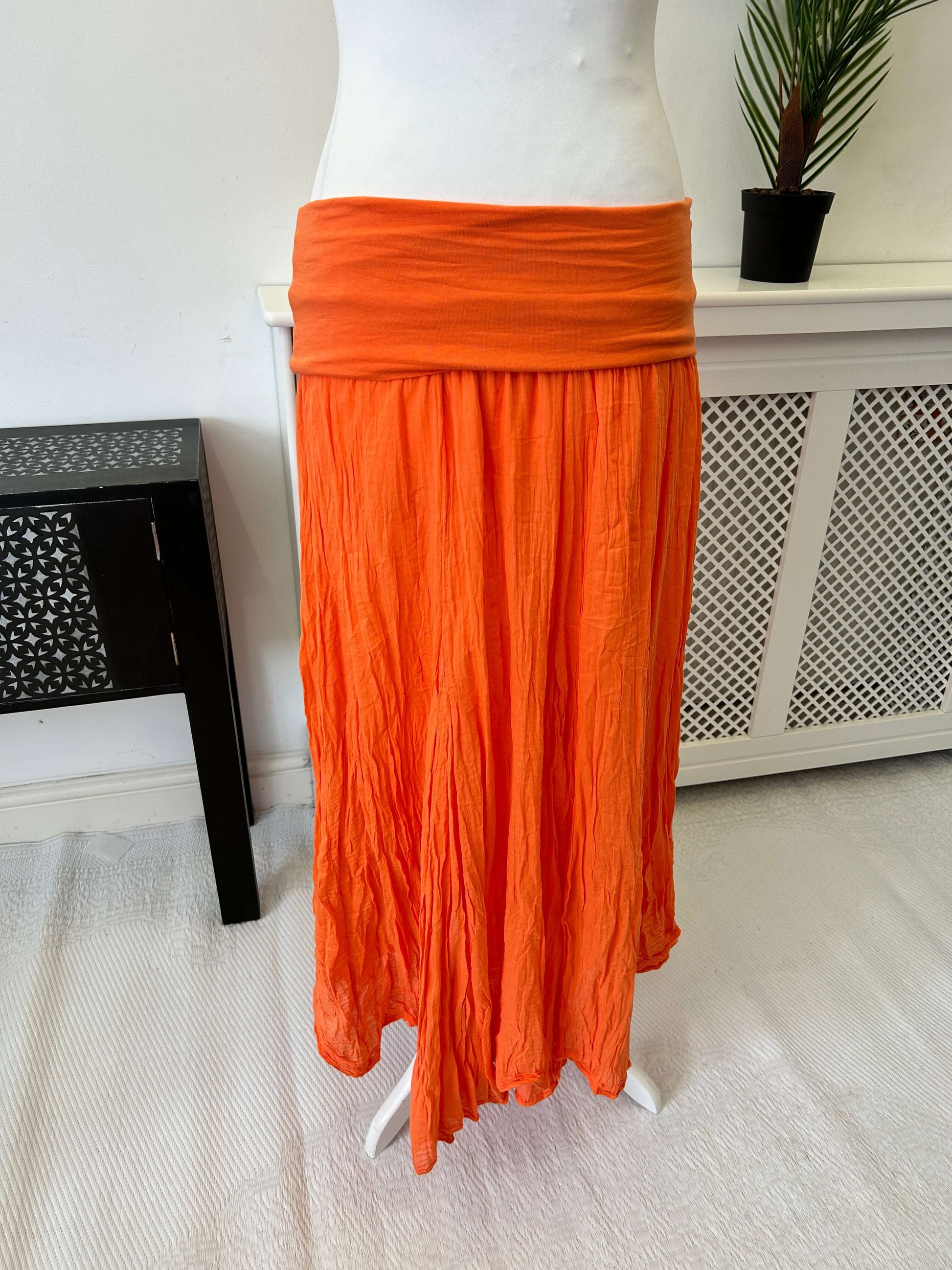 Cotton Maxi Length Skirt
