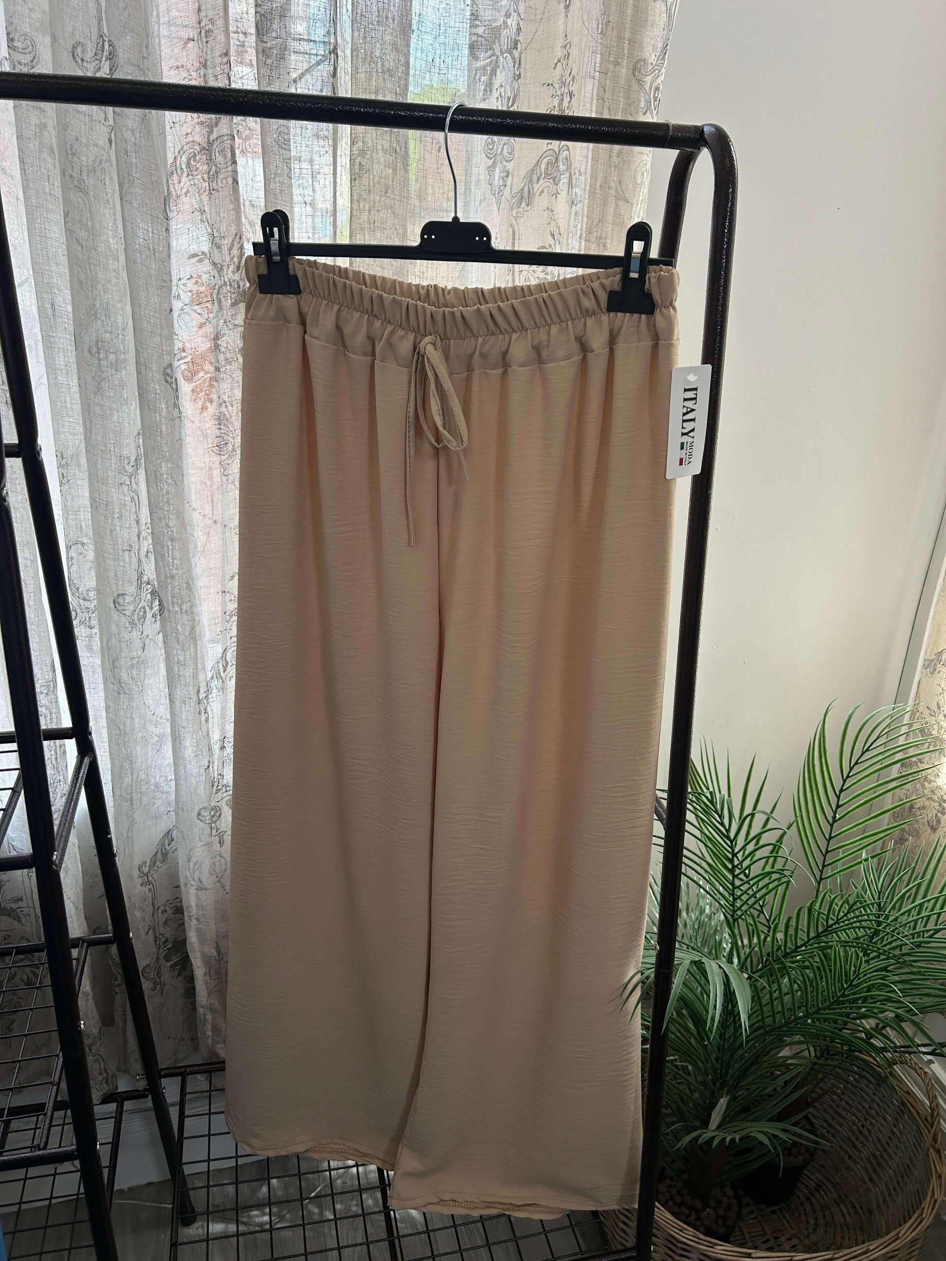 Elegant Wide Leg Palazzo Trousers