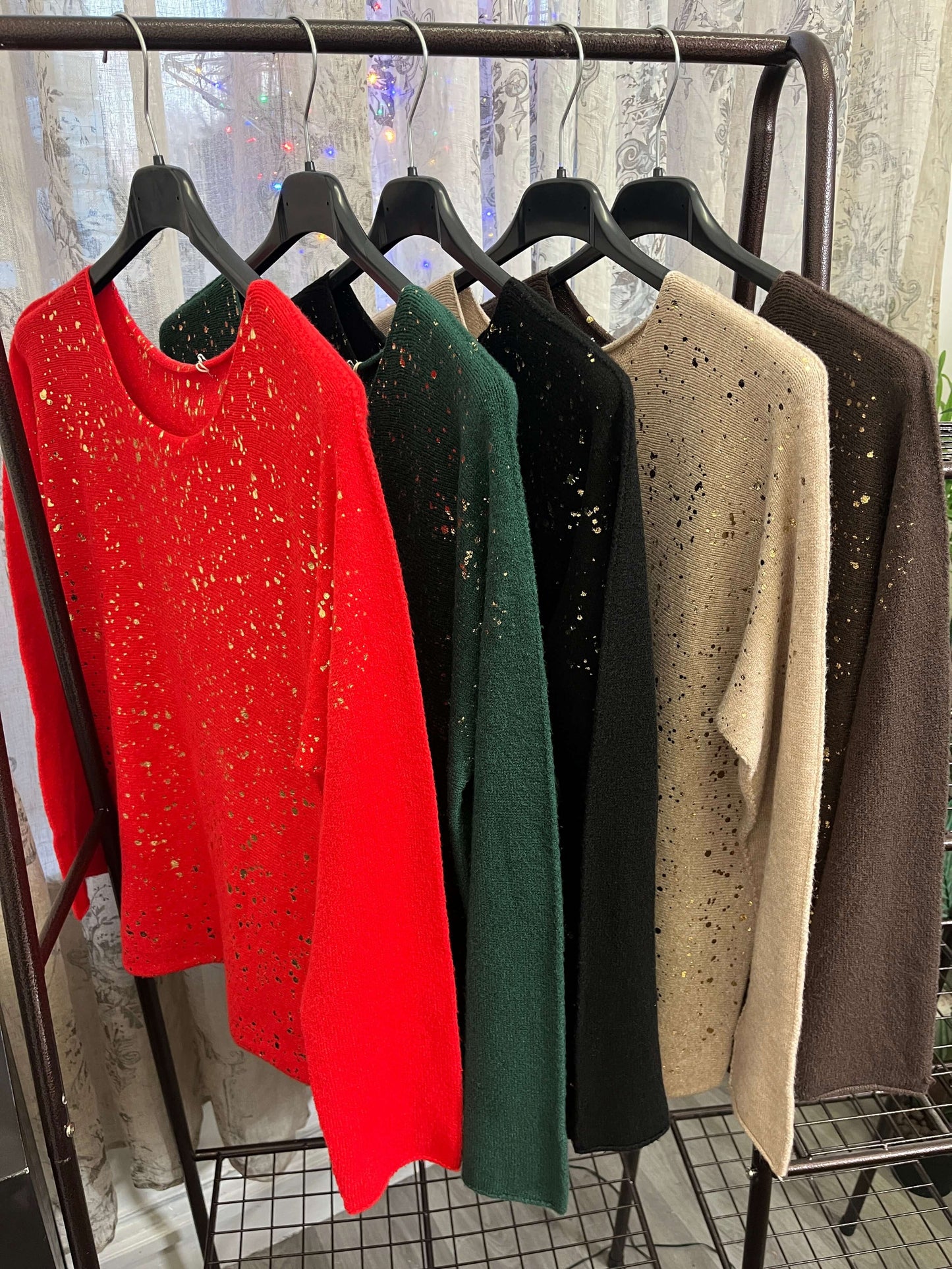 Sparkly Penelope Round Neck Super Soft Knit Jumper