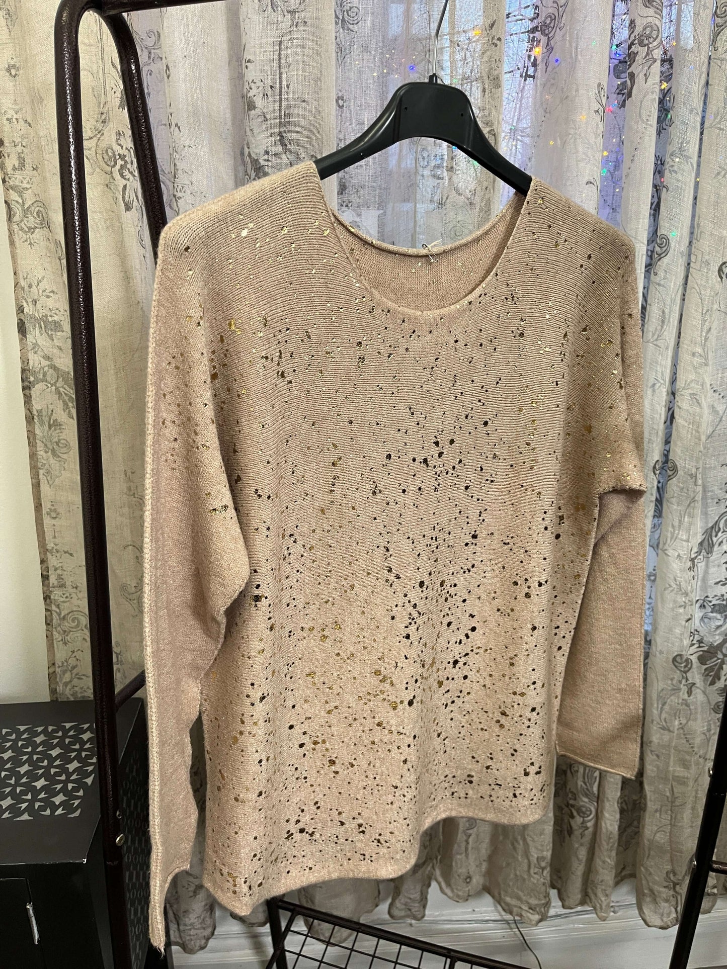 Sparkly Penelope Round Neck Super Soft Knit Jumper
