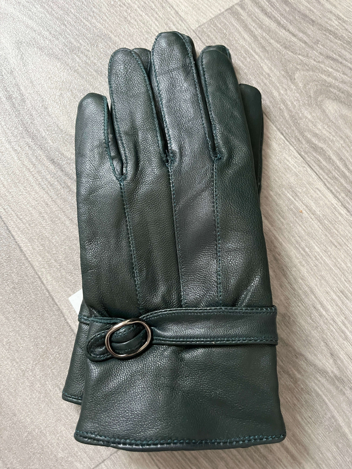 Real Leather glove with Buckle