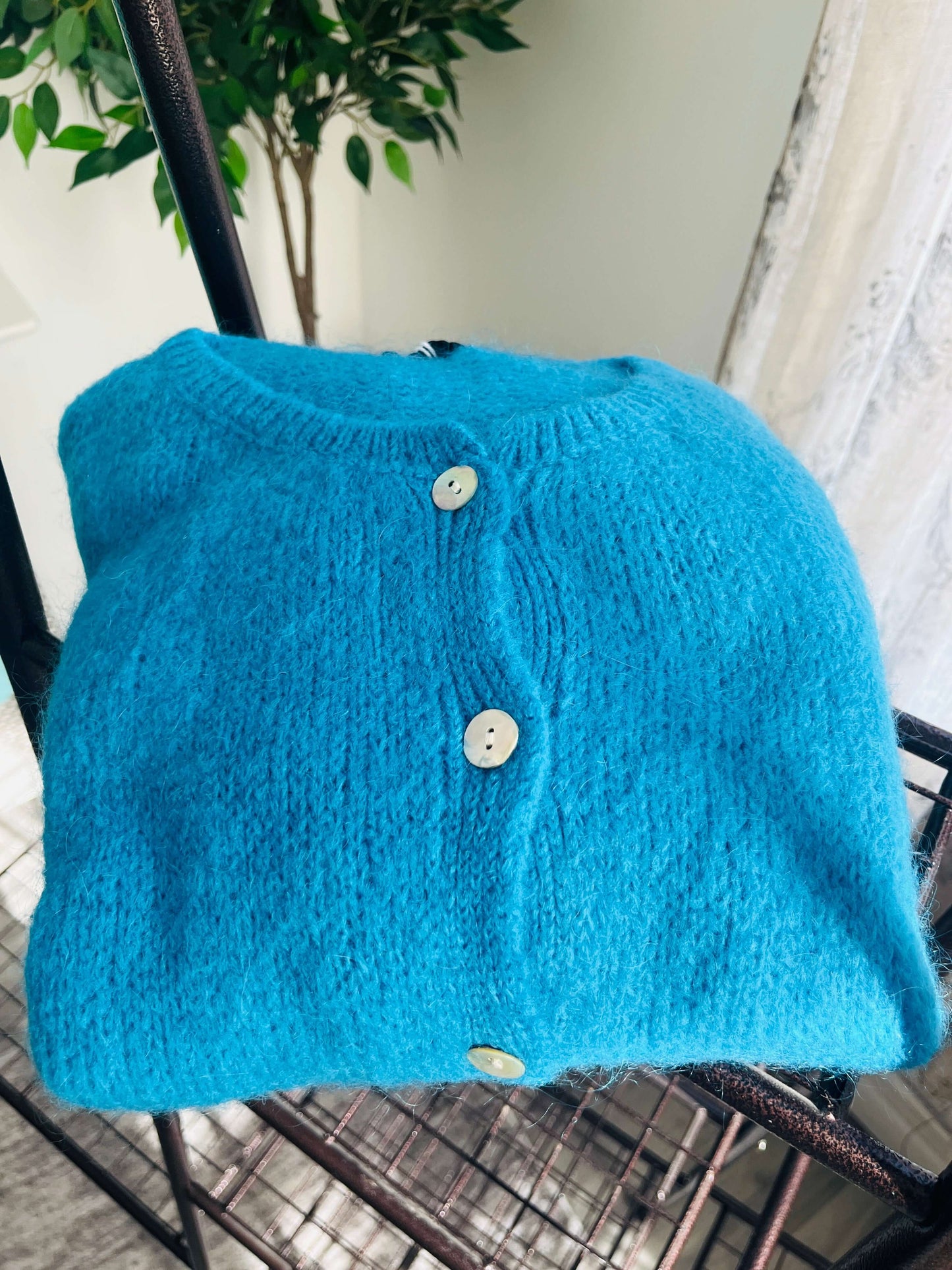 Trudi Long Sleeve Mohair Cardigan
