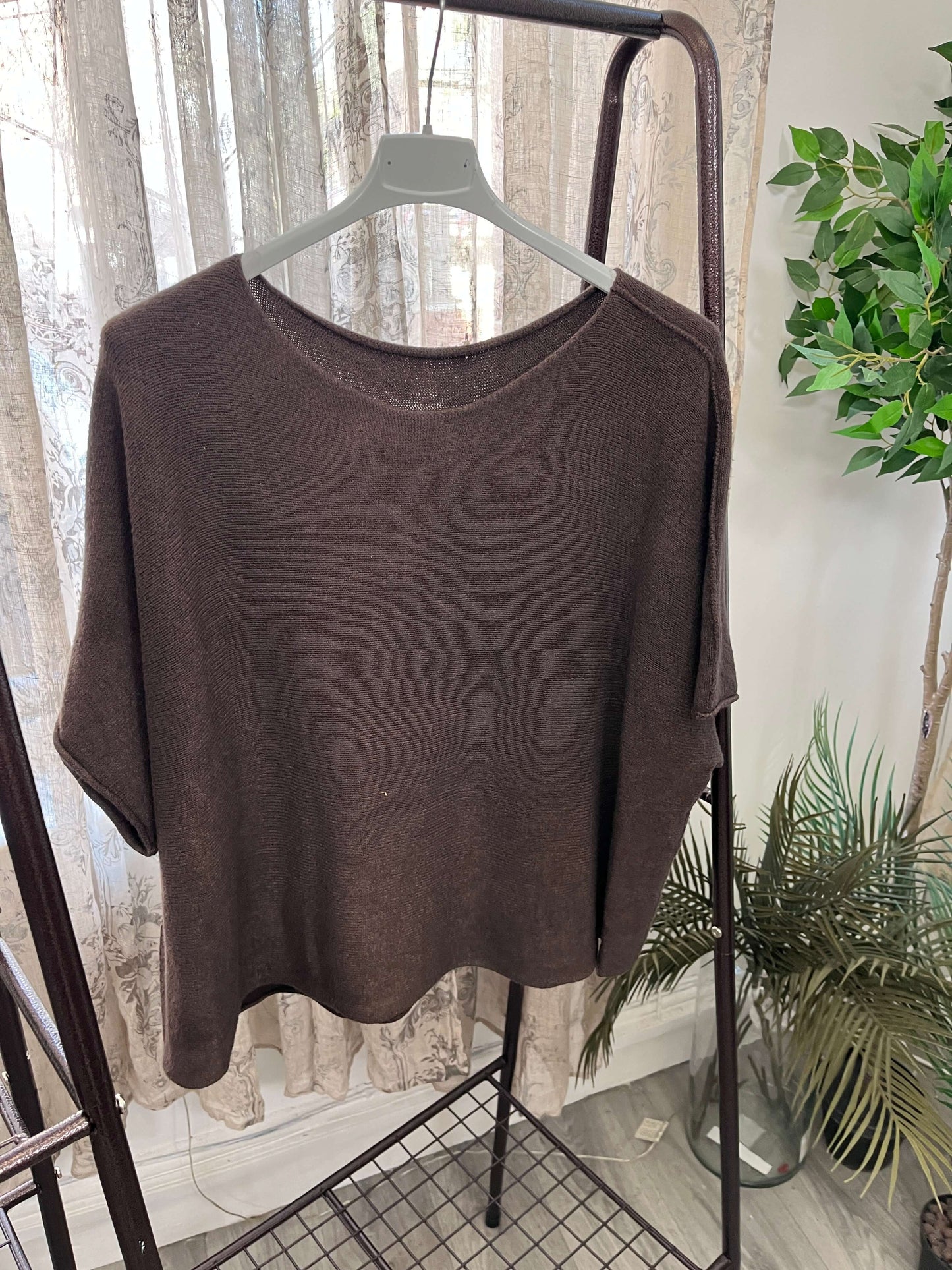 Torzi Boxy Swing Fine Knit Jumper