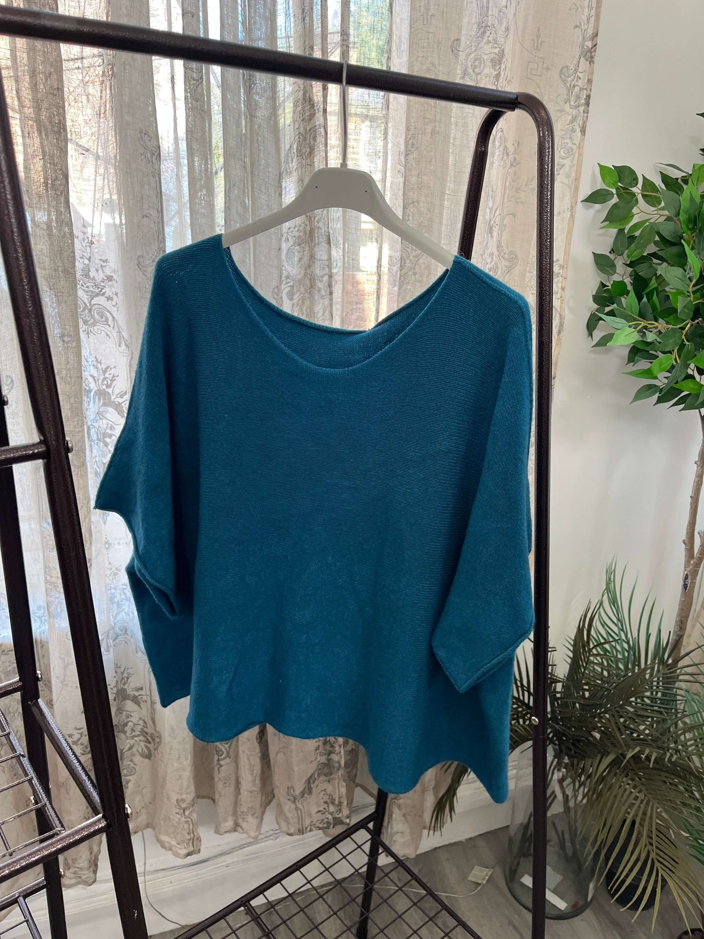 Torzi Boxy Swing Fine Knit Jumper