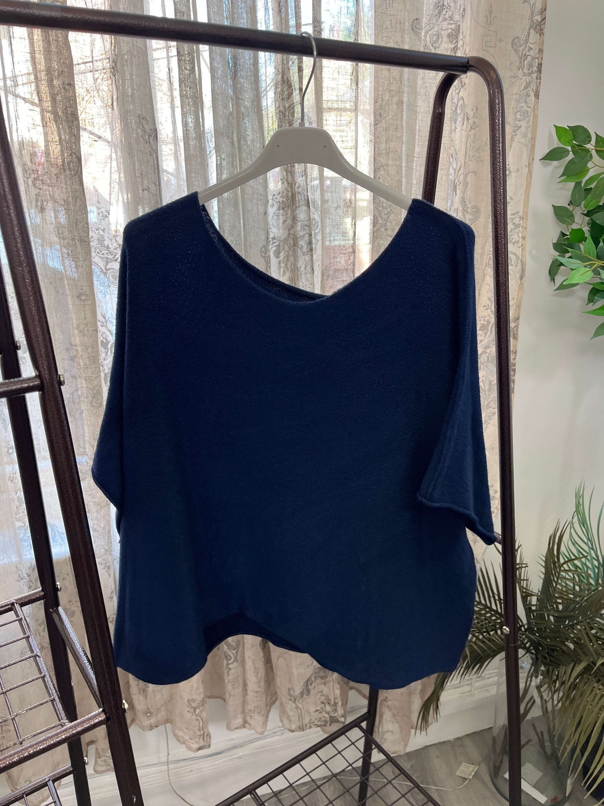 Torzi Boxy Swing Fine Knit Jumper