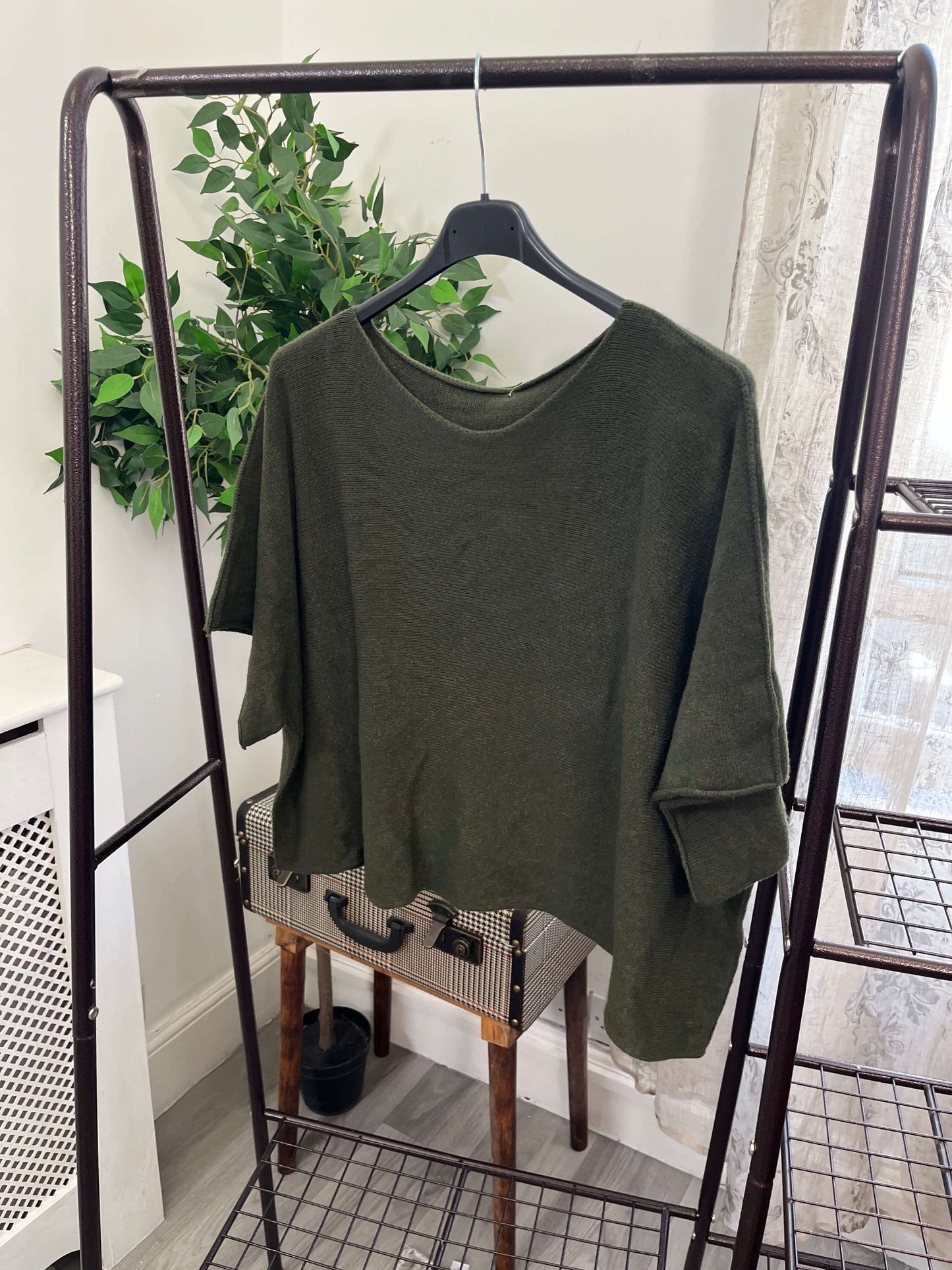 Torzi Boxy Swing Fine Knit Jumper