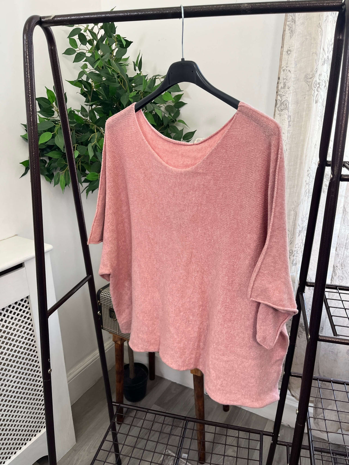 Torzi Boxy Swing Fine Knit Jumper