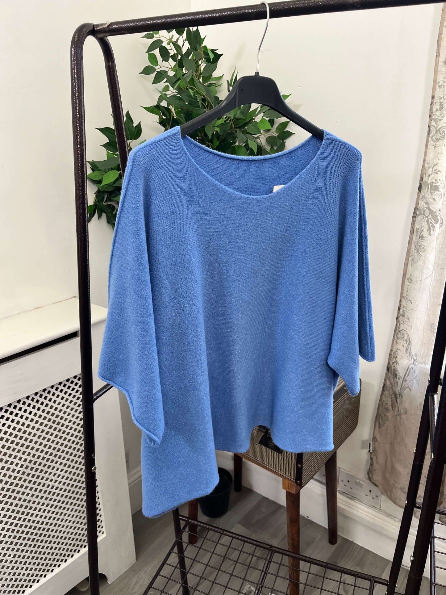 Torzi Boxy Swing Fine Knit Jumper